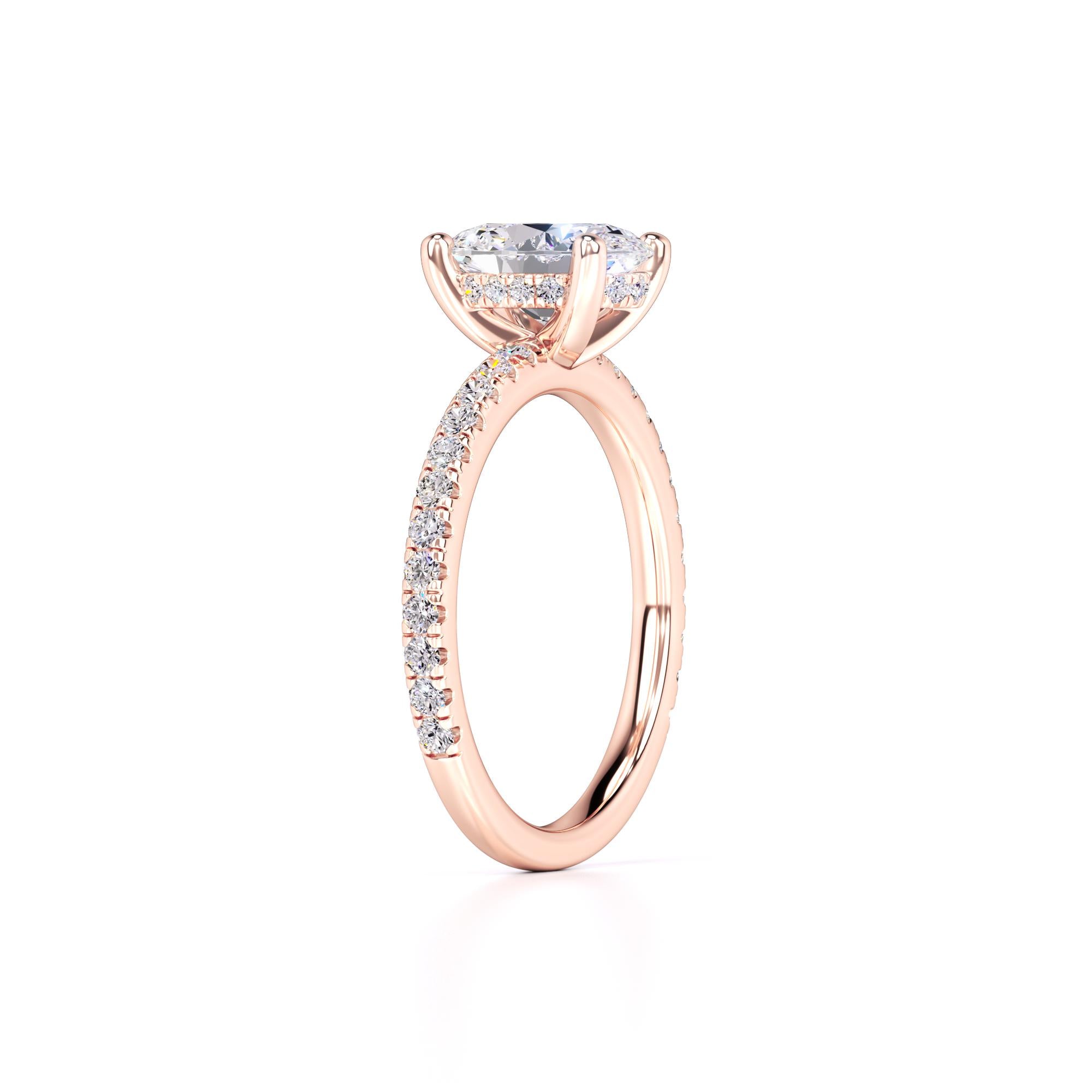 Skylar Lab Grown Diamond Ring | Rose Gold | 3