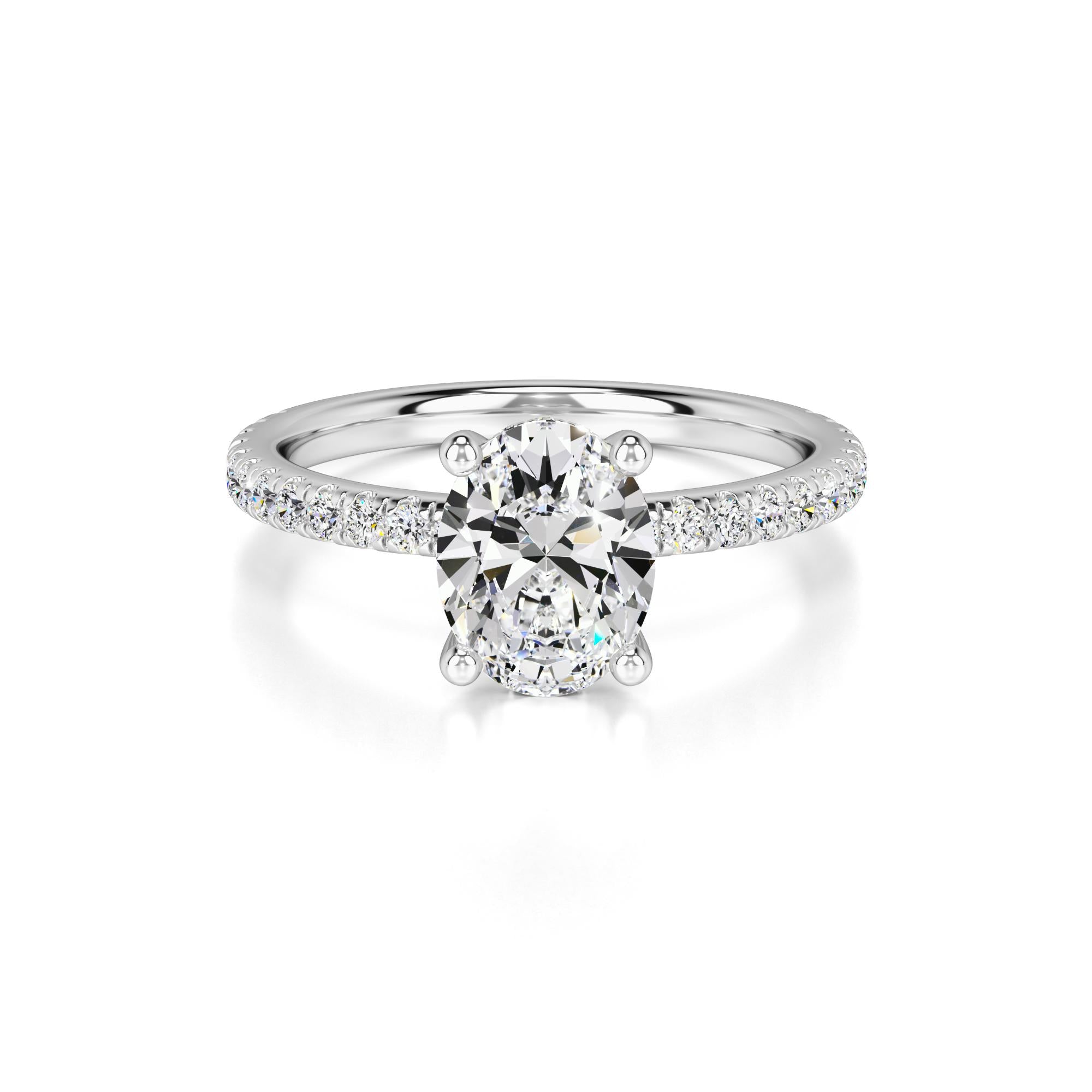 Skylar Lab Grown Diamond Ring | White Gold | 1