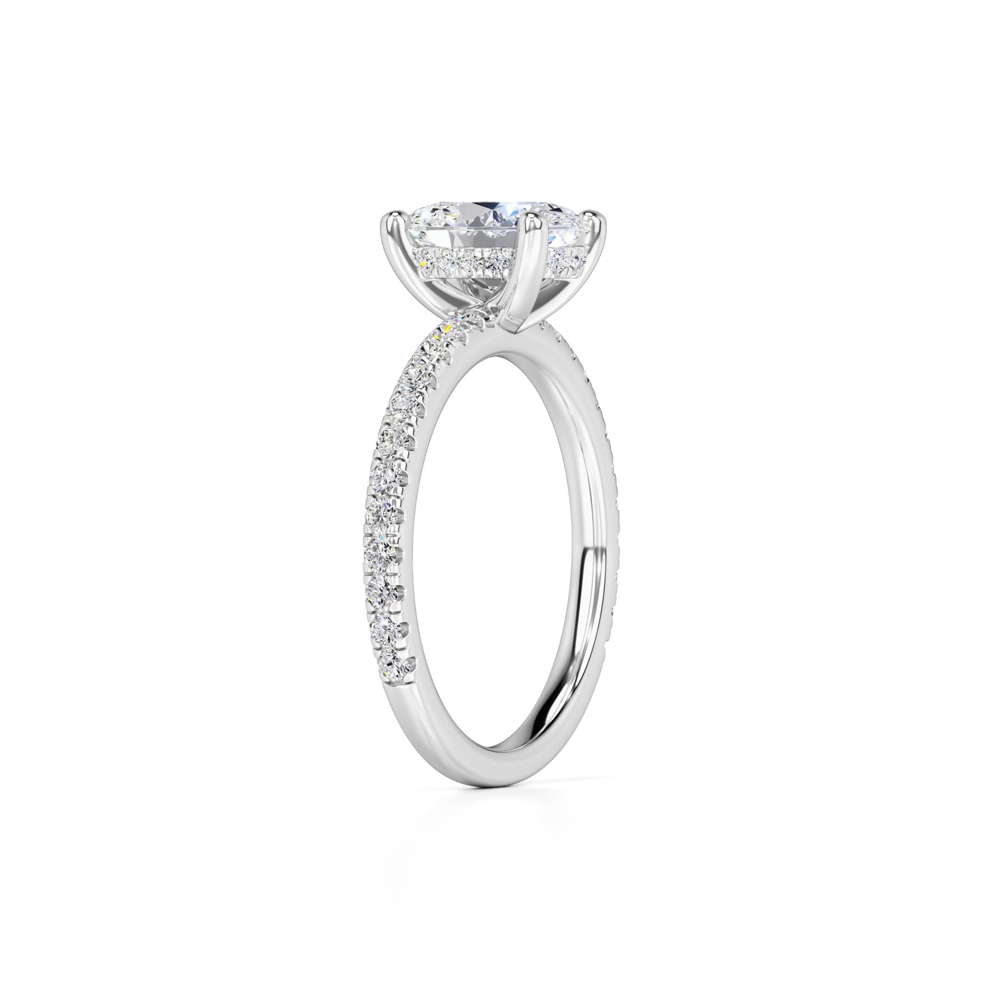 Skylar Lab Grown Diamond Ring | White Gold | 3