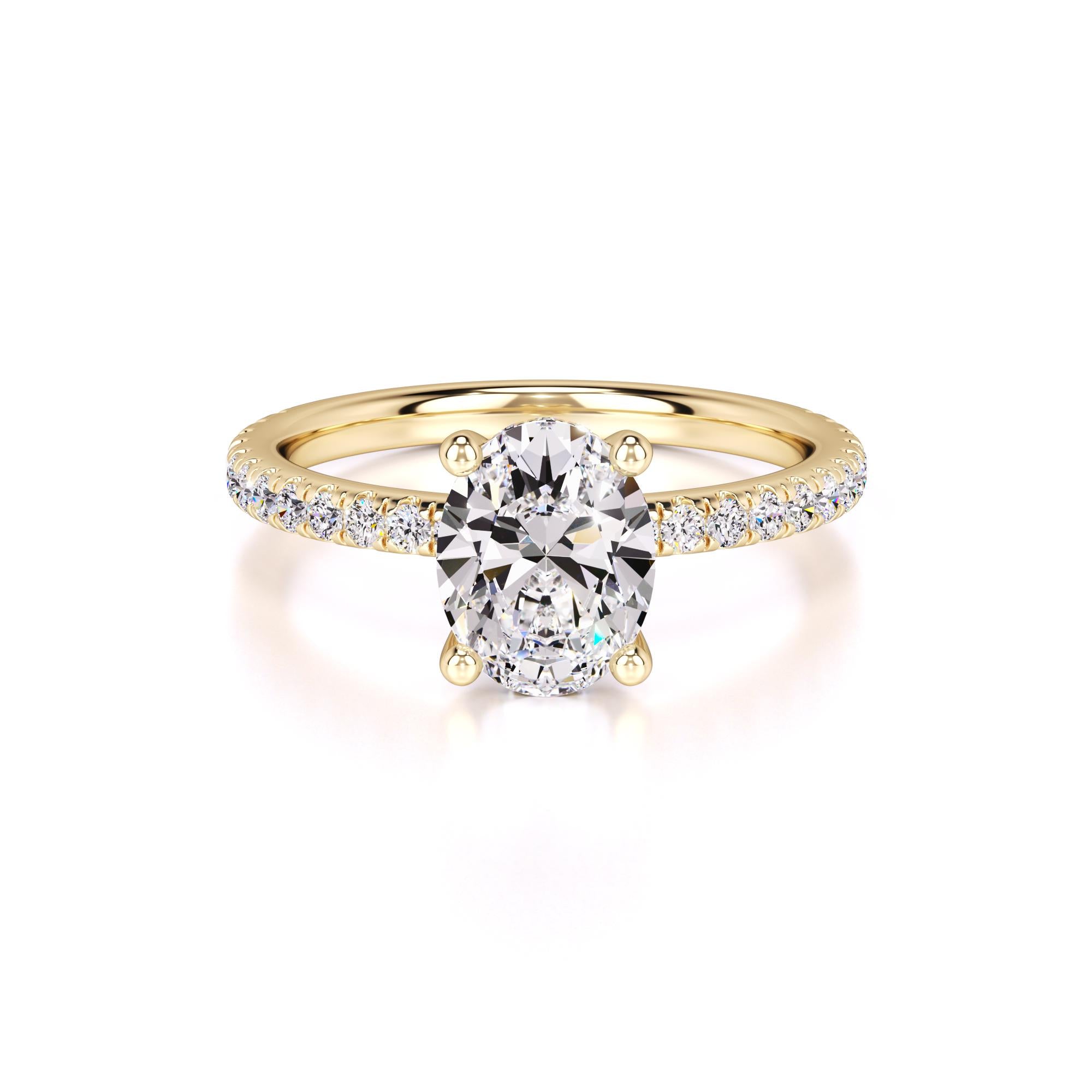Skylar Lab Grown Diamond Ring | Yellow Gold | 1