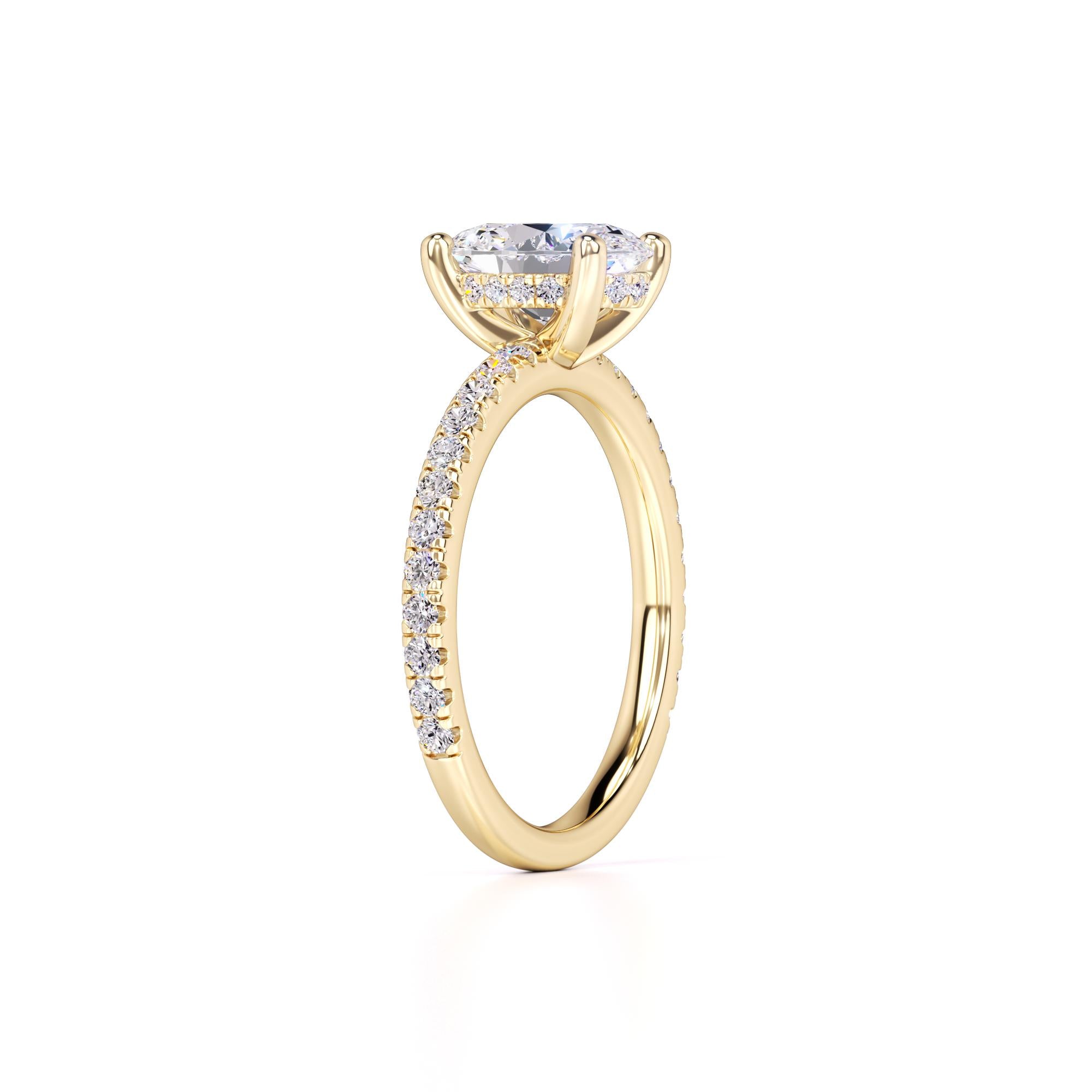 Skylar Lab Grown Diamond Ring | Yellow Gold | 3