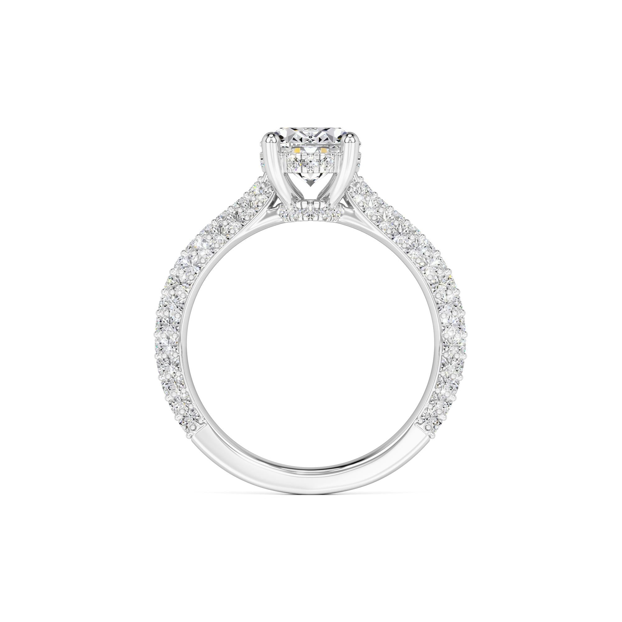 Jessica Moissanite & Lab Grown Diamond Ring | White Gold | 4