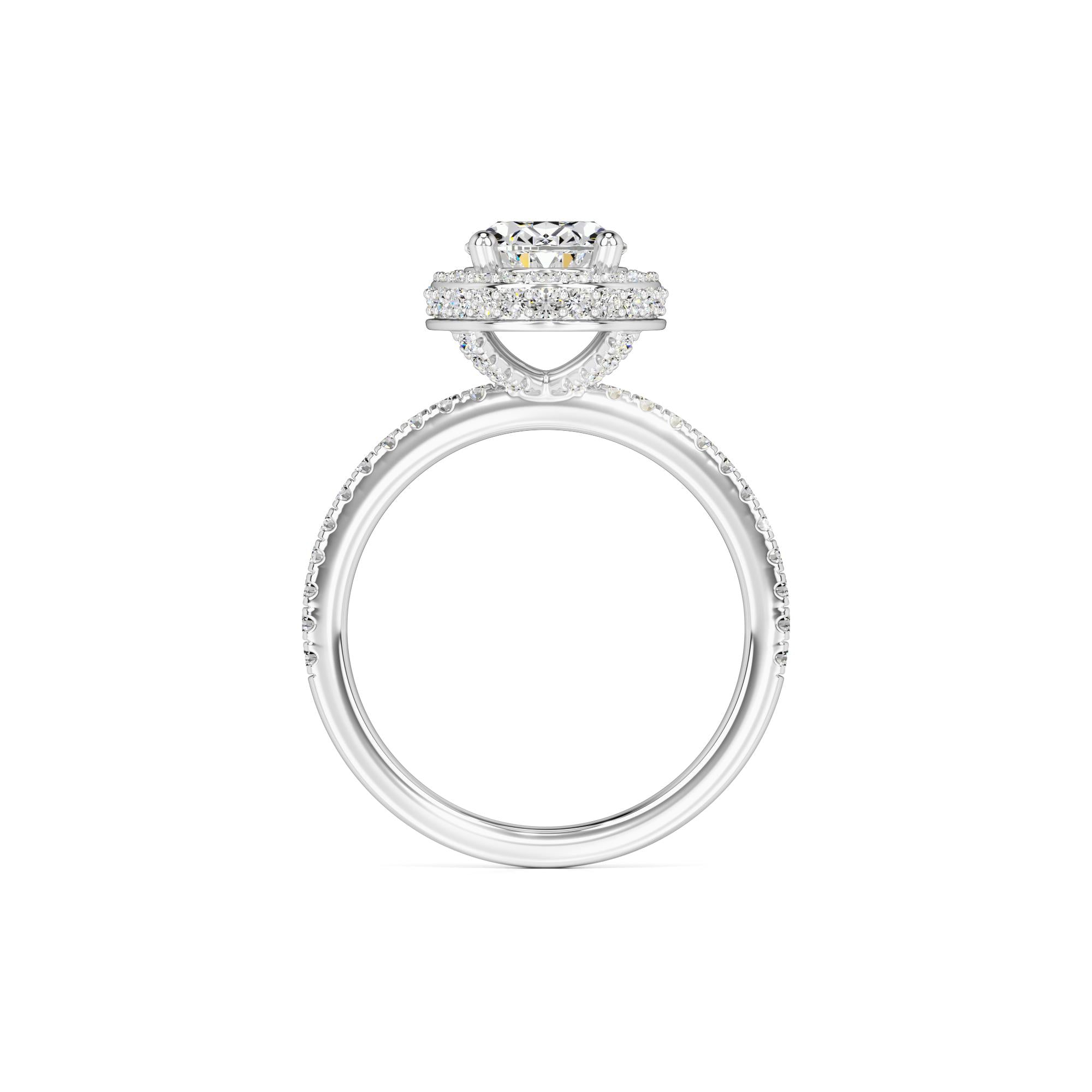Gavin Moissanite & Lab Grown Diamond Ring | White Gold | 4