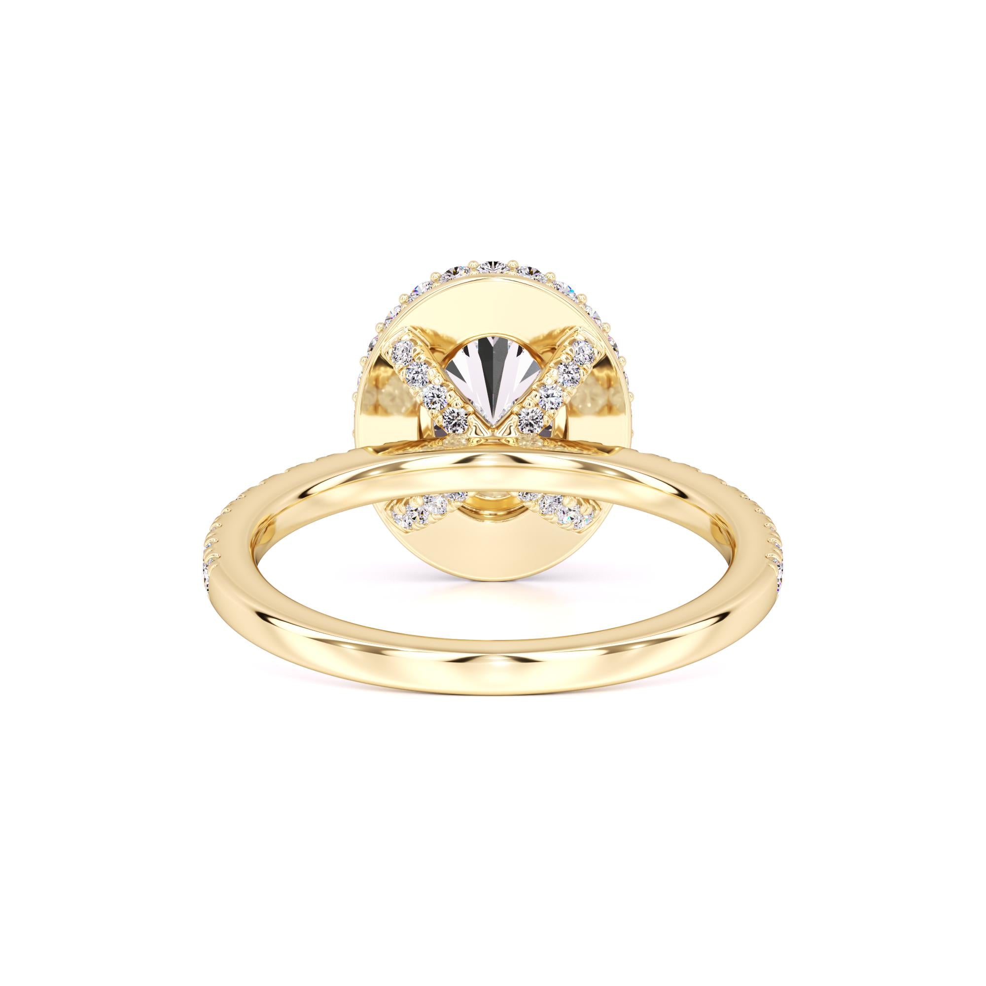 Gavin Moissanite & Lab Grown Diamond Ring | Yellow Gold | 3