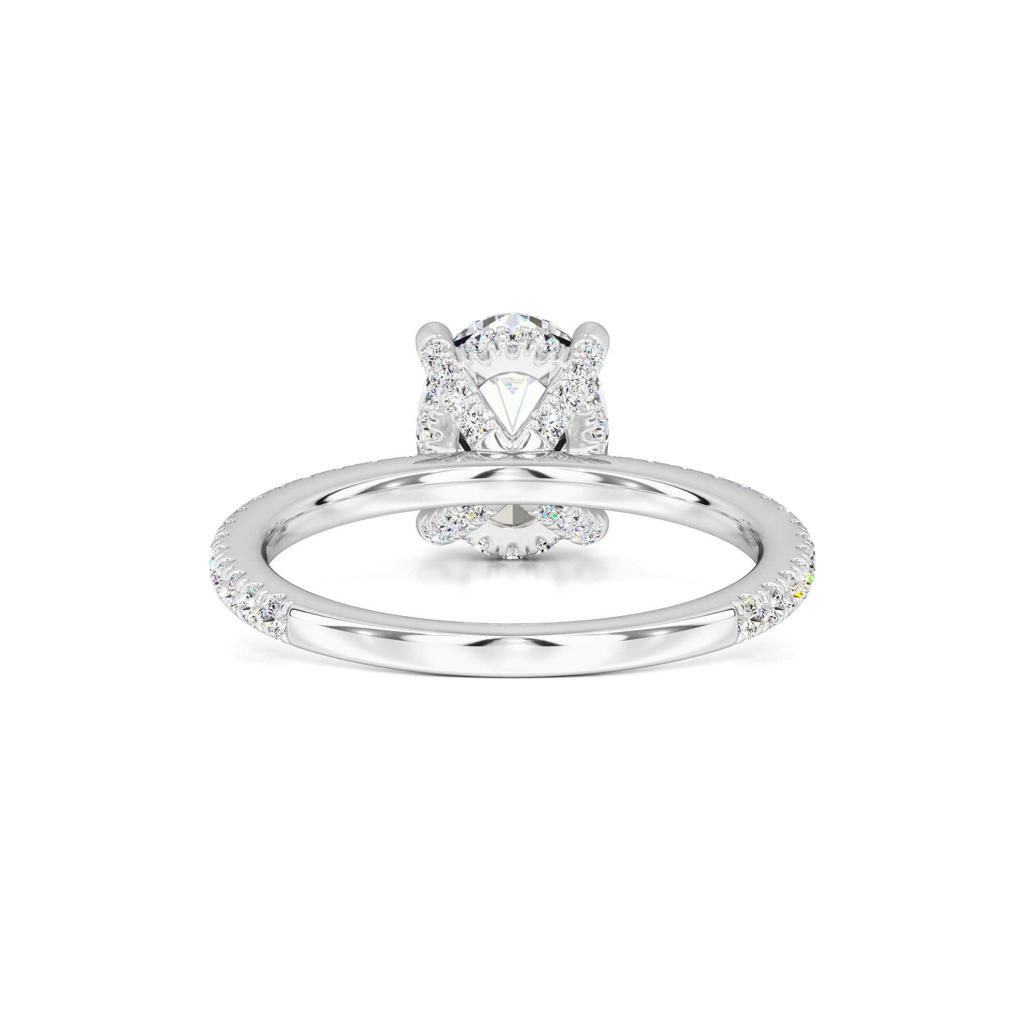 Rachel Moissanite & Lab Grown Diamond Ring | White Gold | 3
