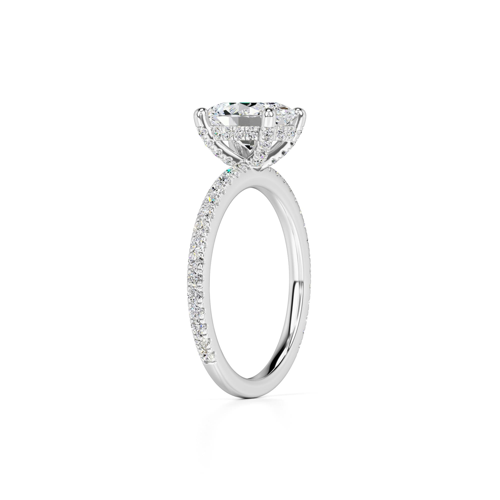 Rachel Lab Grown Diamond Ring | White Gold | 3