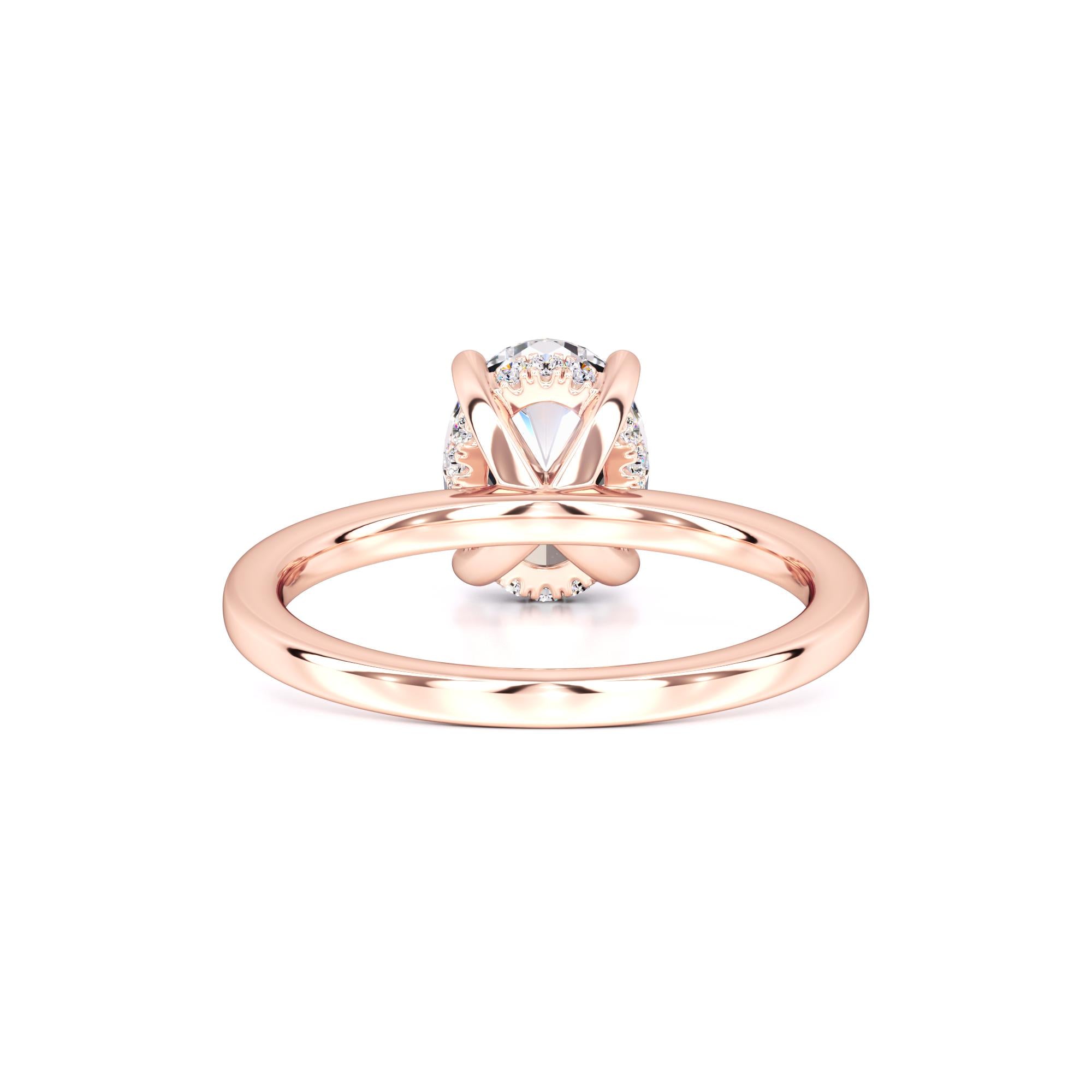 Chica Moissanite & Lab Grown Diamond Ring | Rose Gold | 3