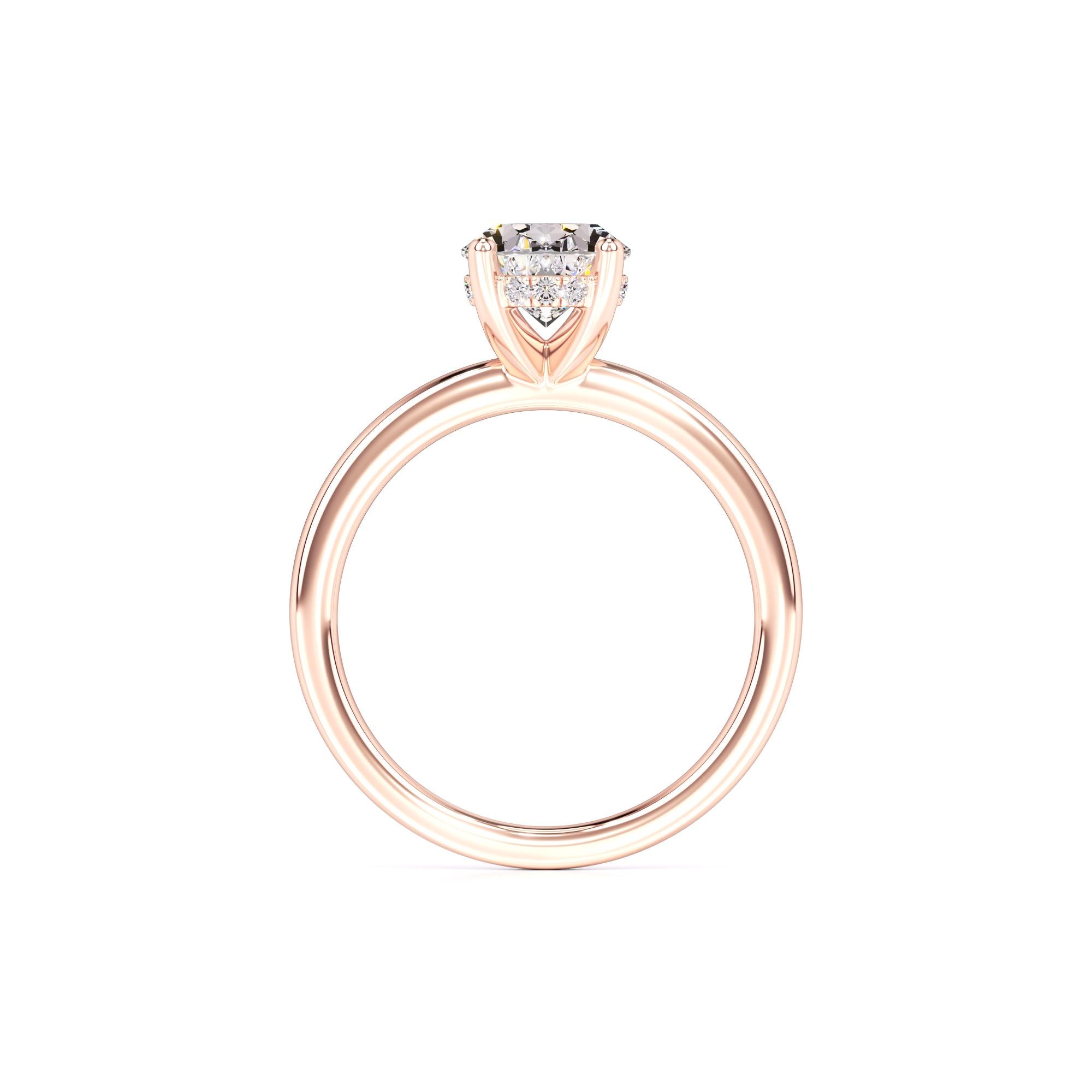 Chica Moissanite & Lab Grown Diamond Ring | Rose Gold | 4