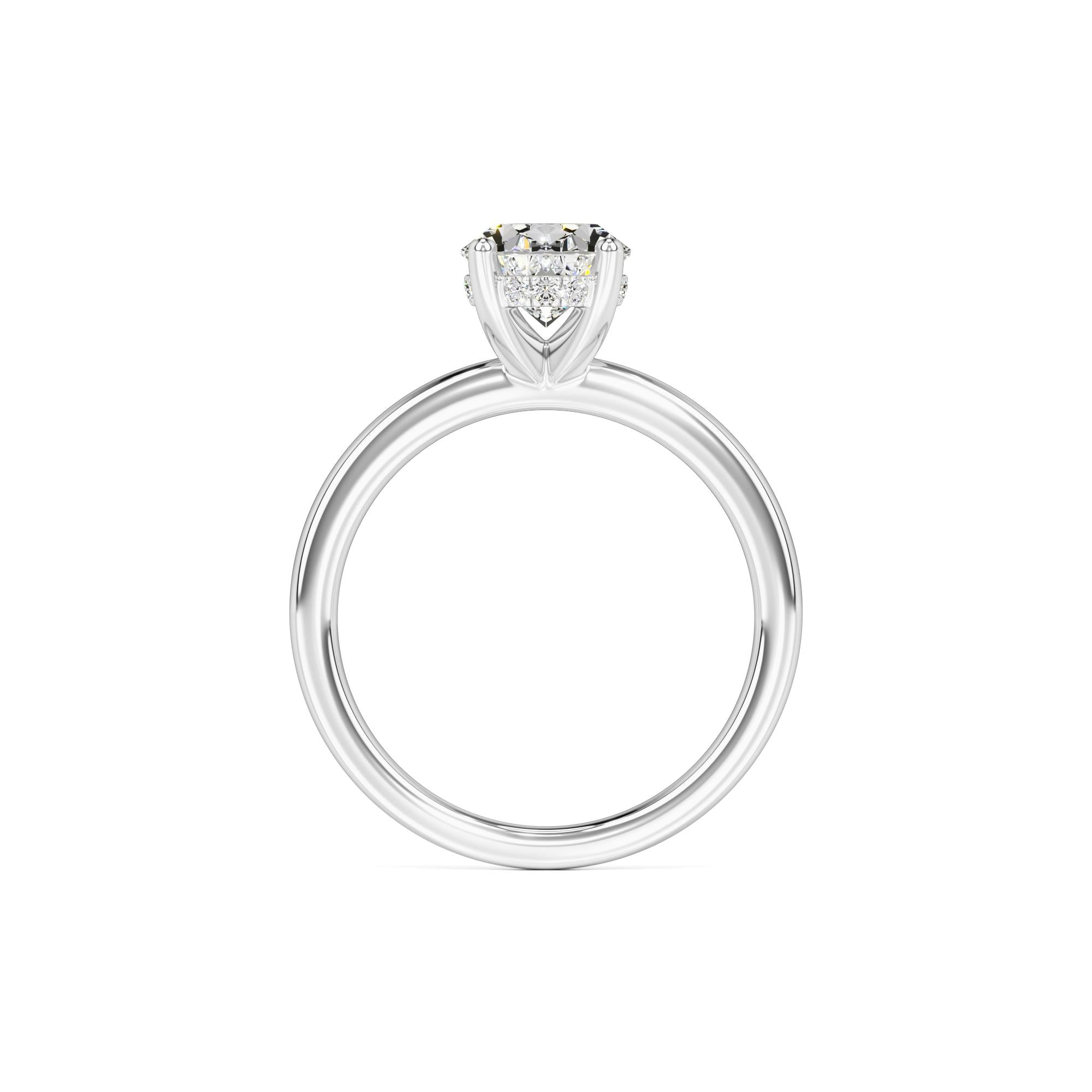 Chica Moissanite & Lab Grown Diamond Ring | White Gold | 4