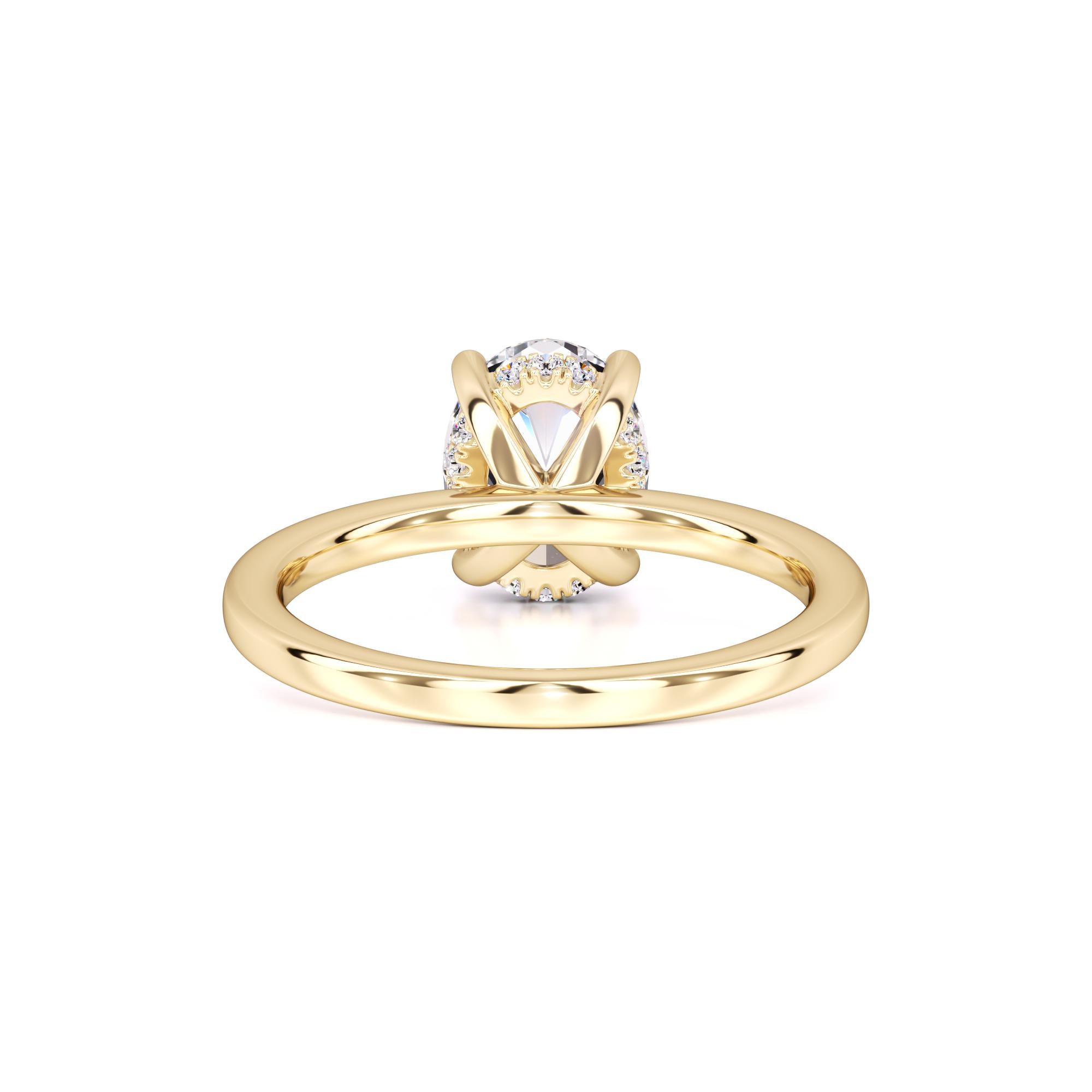 Chica Moissanite & Lab Grown Diamond Ring | Yellow Gold | 3