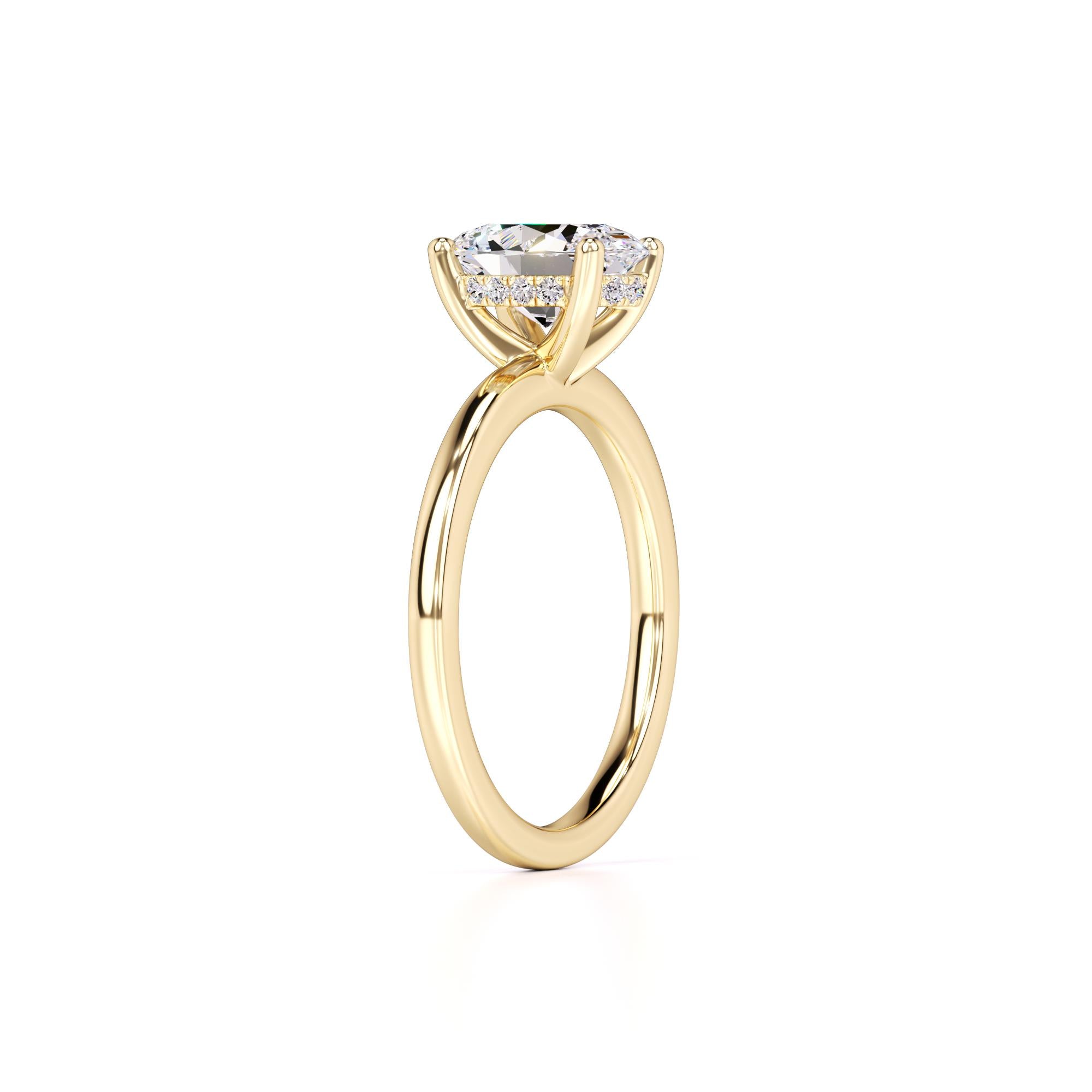 Chica Lab Grown Diamond Ring | Yellow Gold | 3
