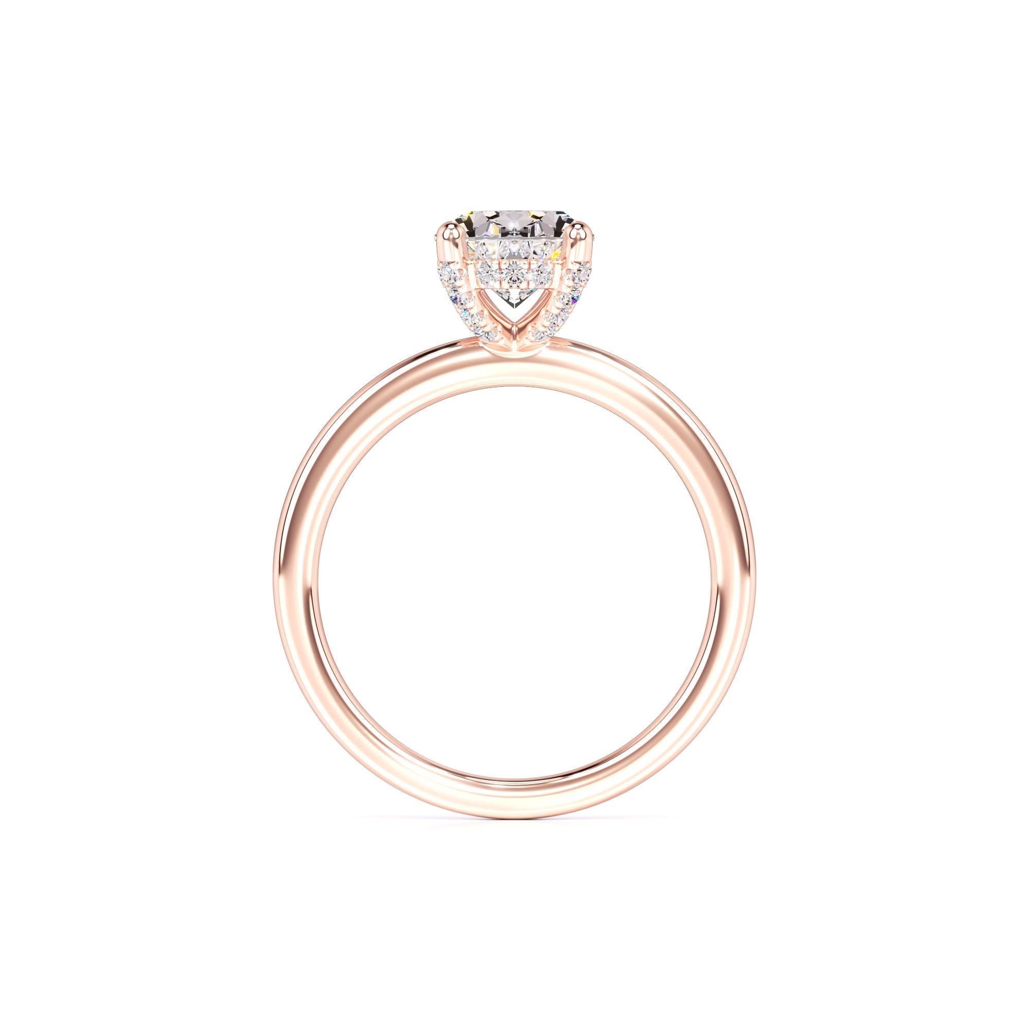 Lola Moissanite & Lab Grown Diamond Ring | Rose Gold | 4