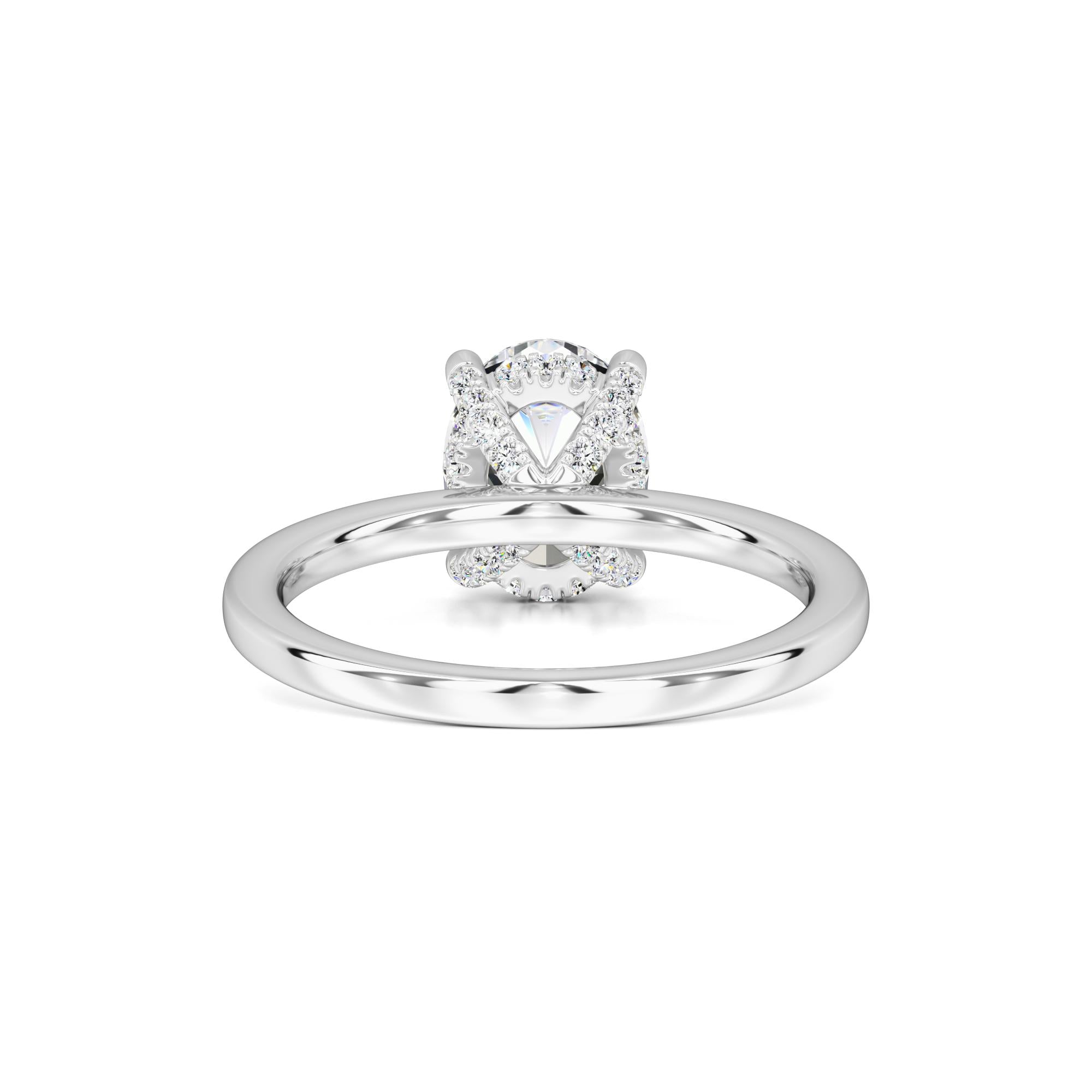 Lola Moissanite & Lab Grown Diamond Ring | White Gold | 3