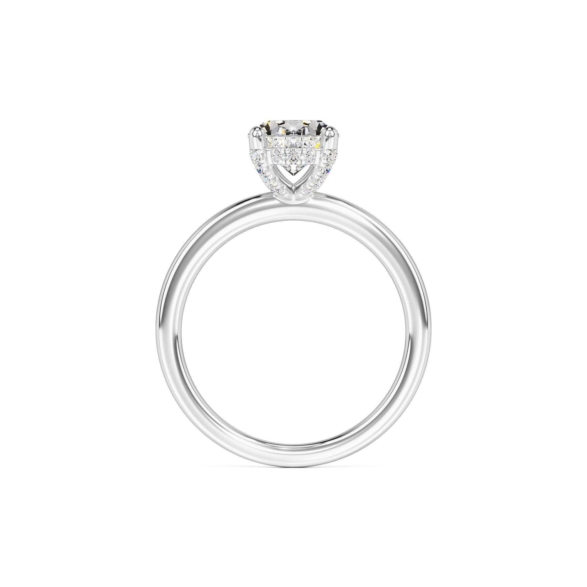 Lola Moissanite & Lab Grown Diamond Ring | White Gold | 4