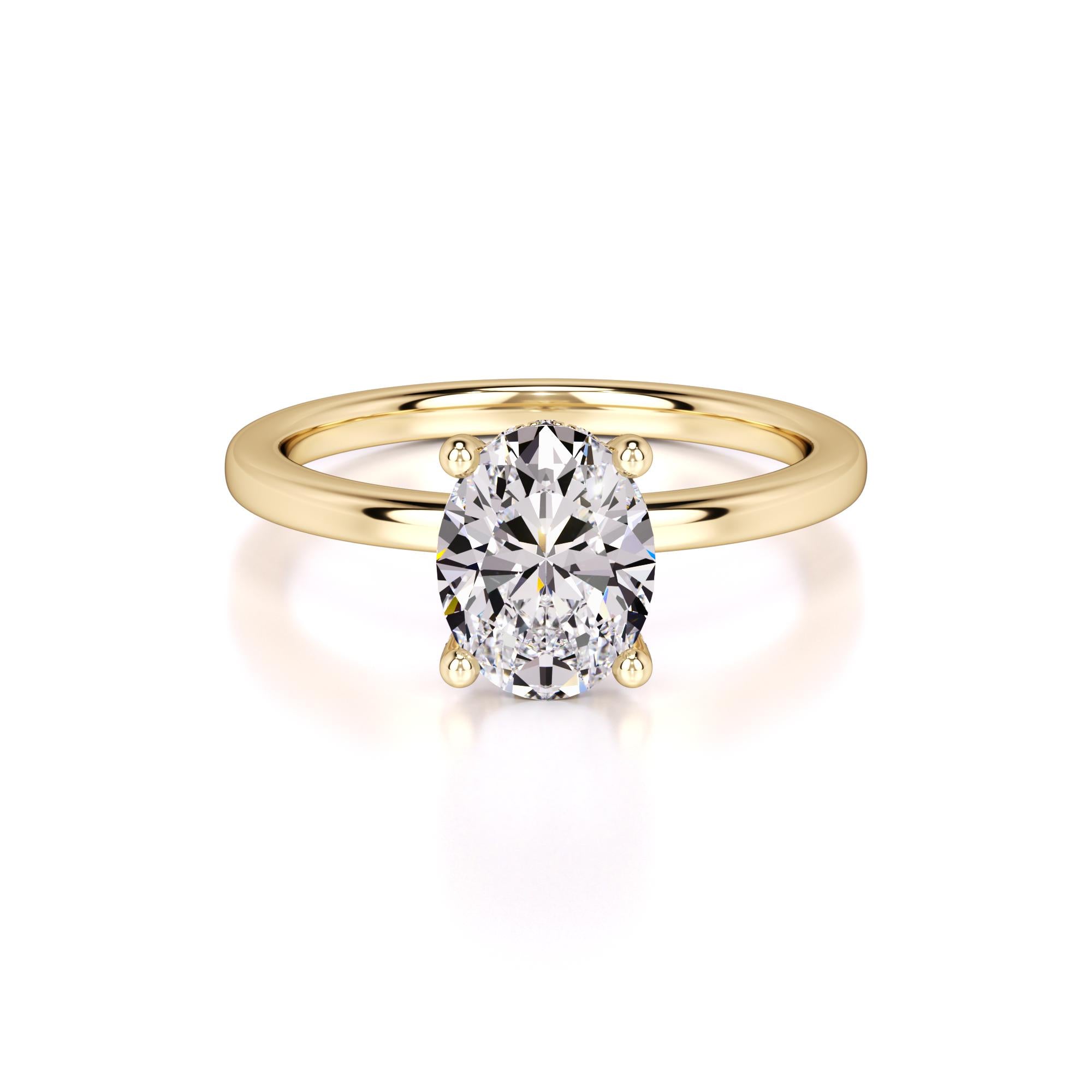 Lola Lab Grown Diamond Ring | Yellow Gold | 1