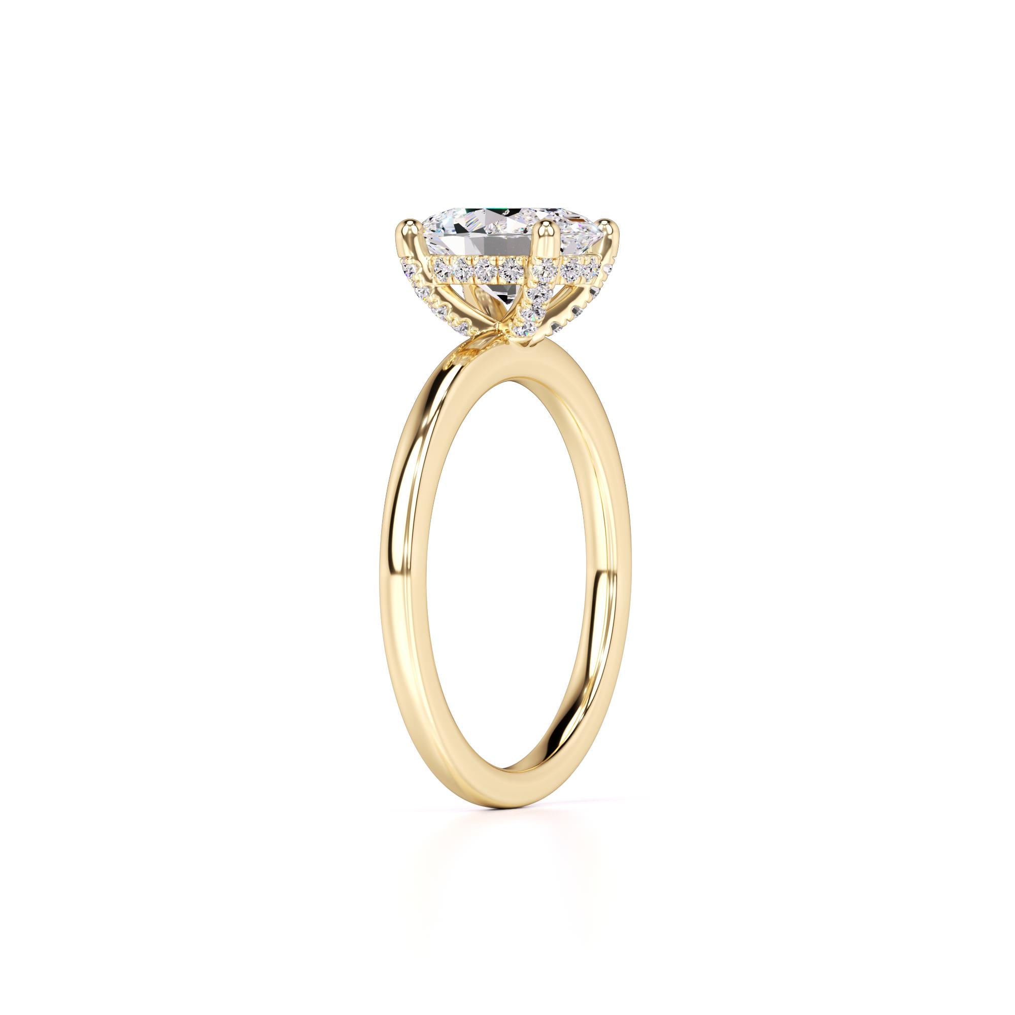 Lola Lab Grown Diamond Ring | Yellow Gold | 3