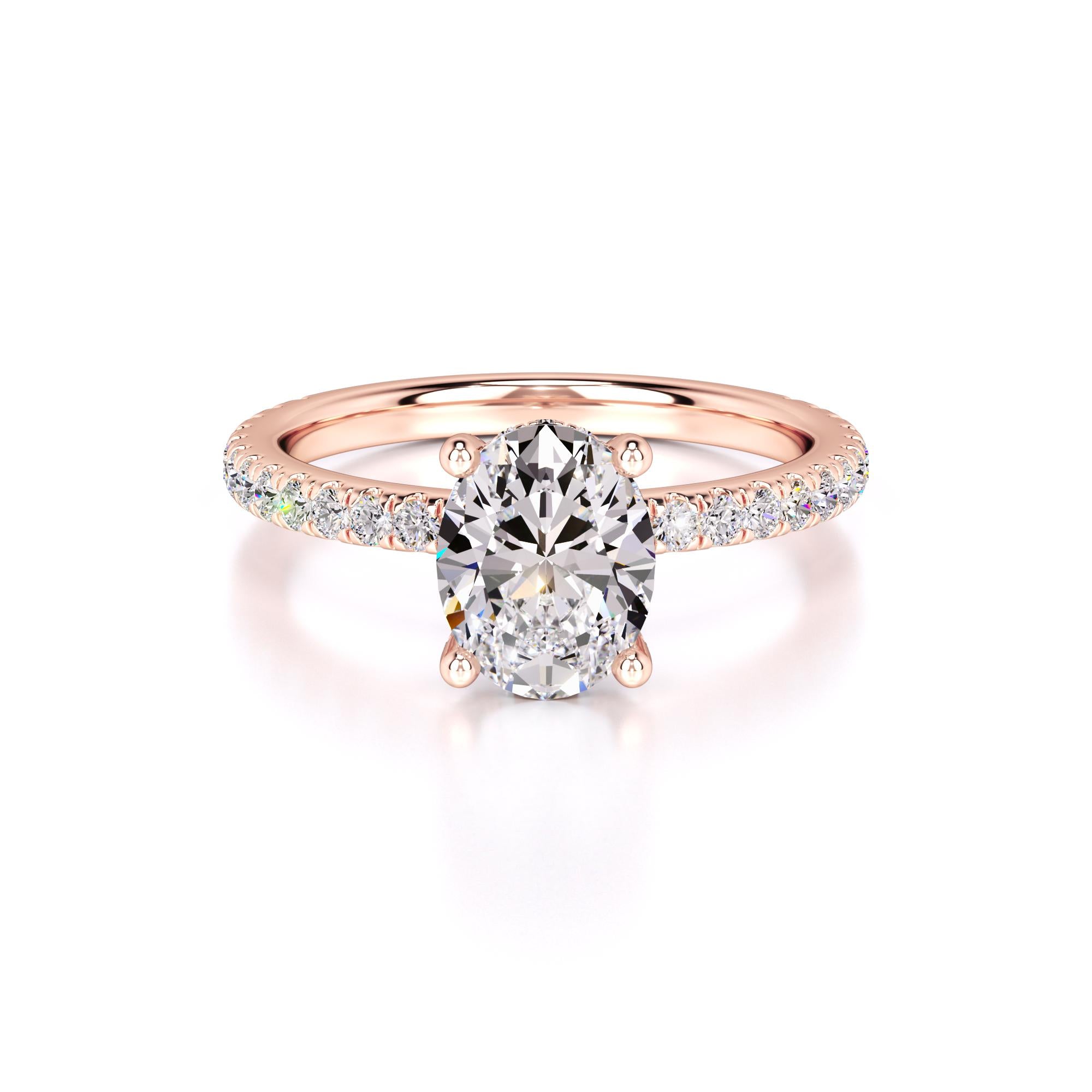 Mika Lab Grown Diamond Ring | Rose Gold | 1