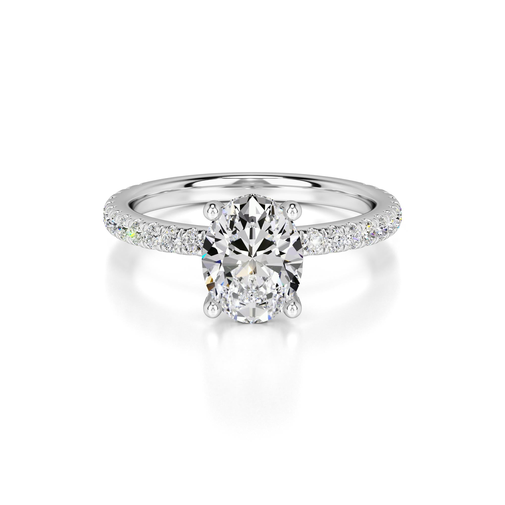 Mika Lab Grown Diamond Ring | White Gold | 1