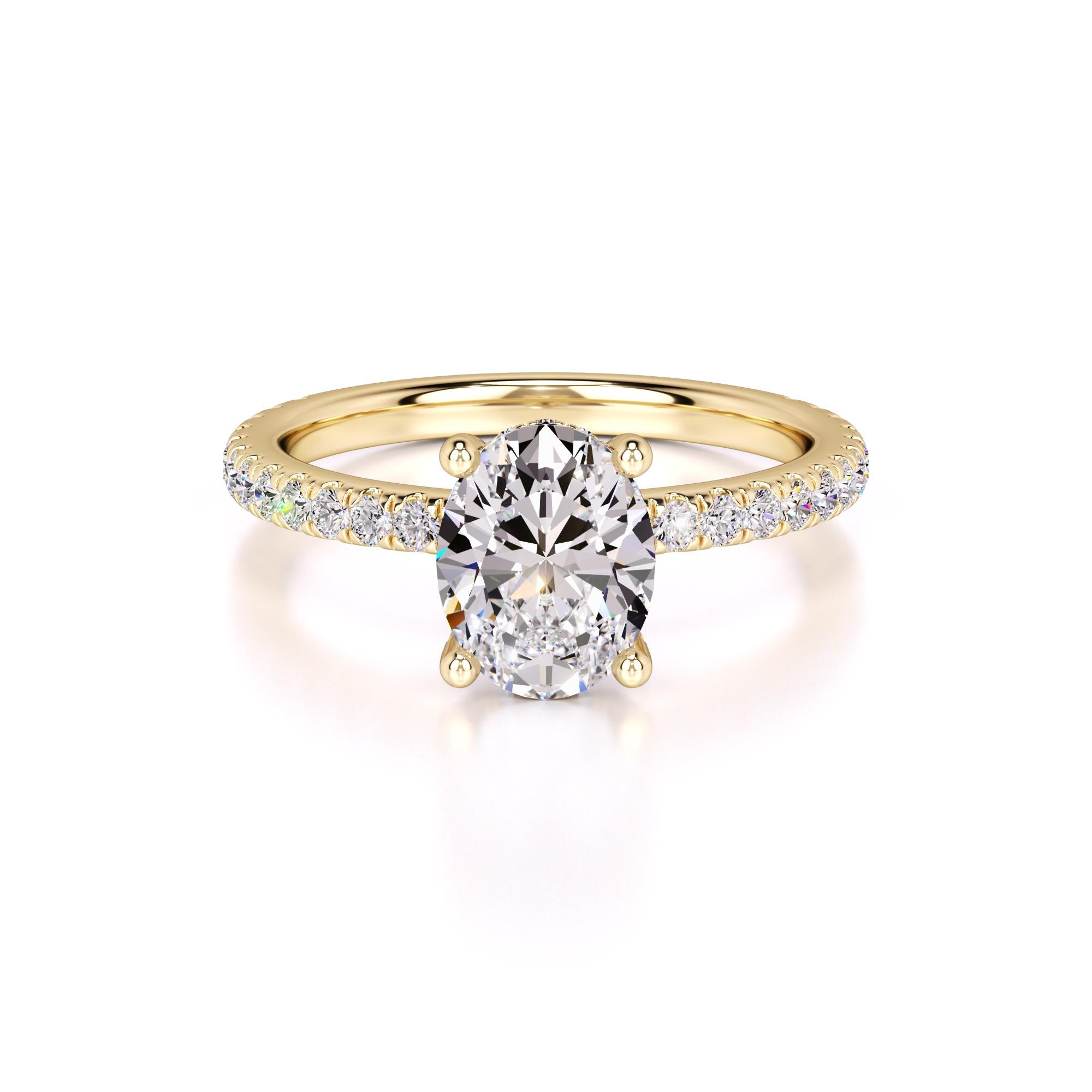 Mika Lab Grown Diamond Ring | Yellow Gold | 1