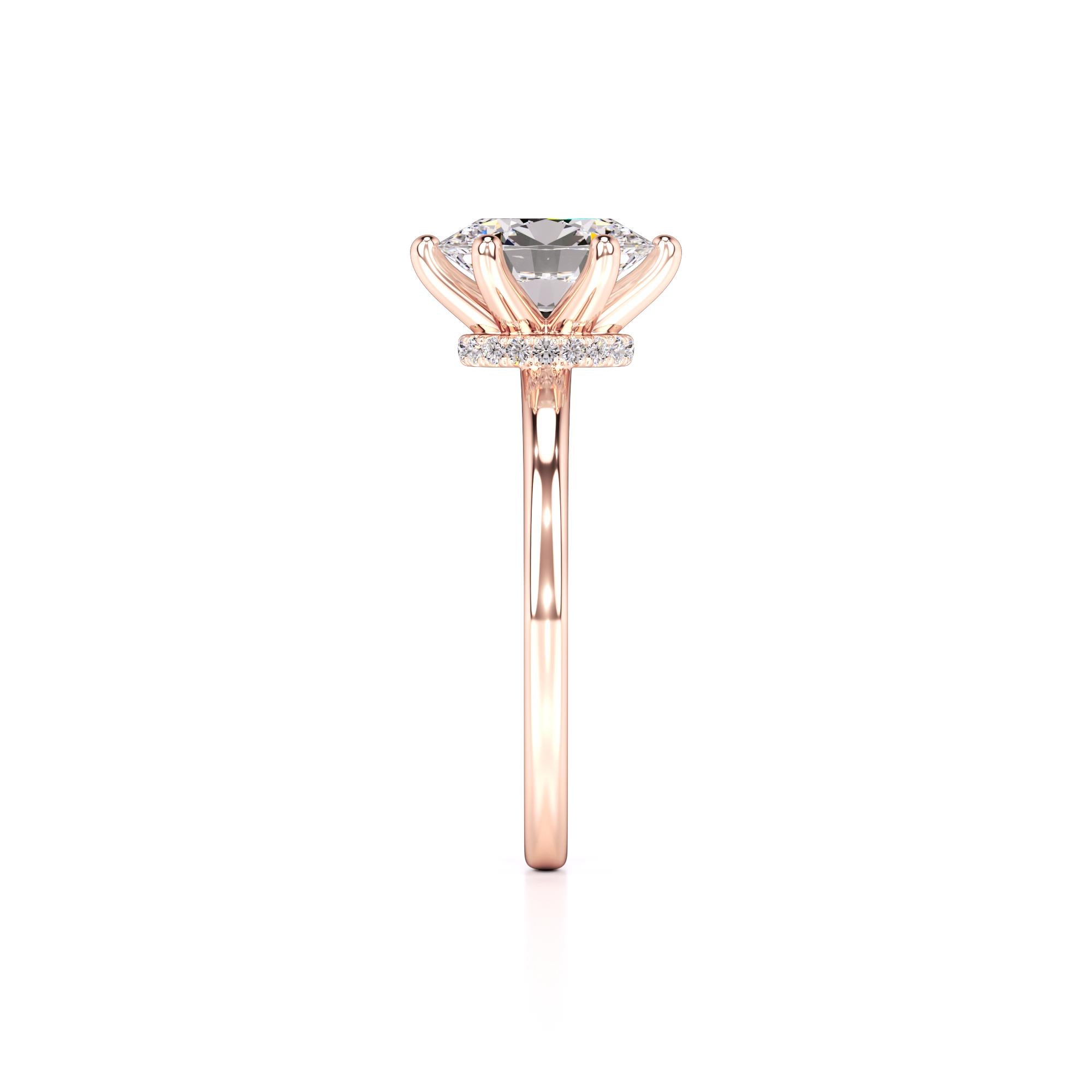 Ariana Lab Grown Diamond Ring | Rose Gold | 4