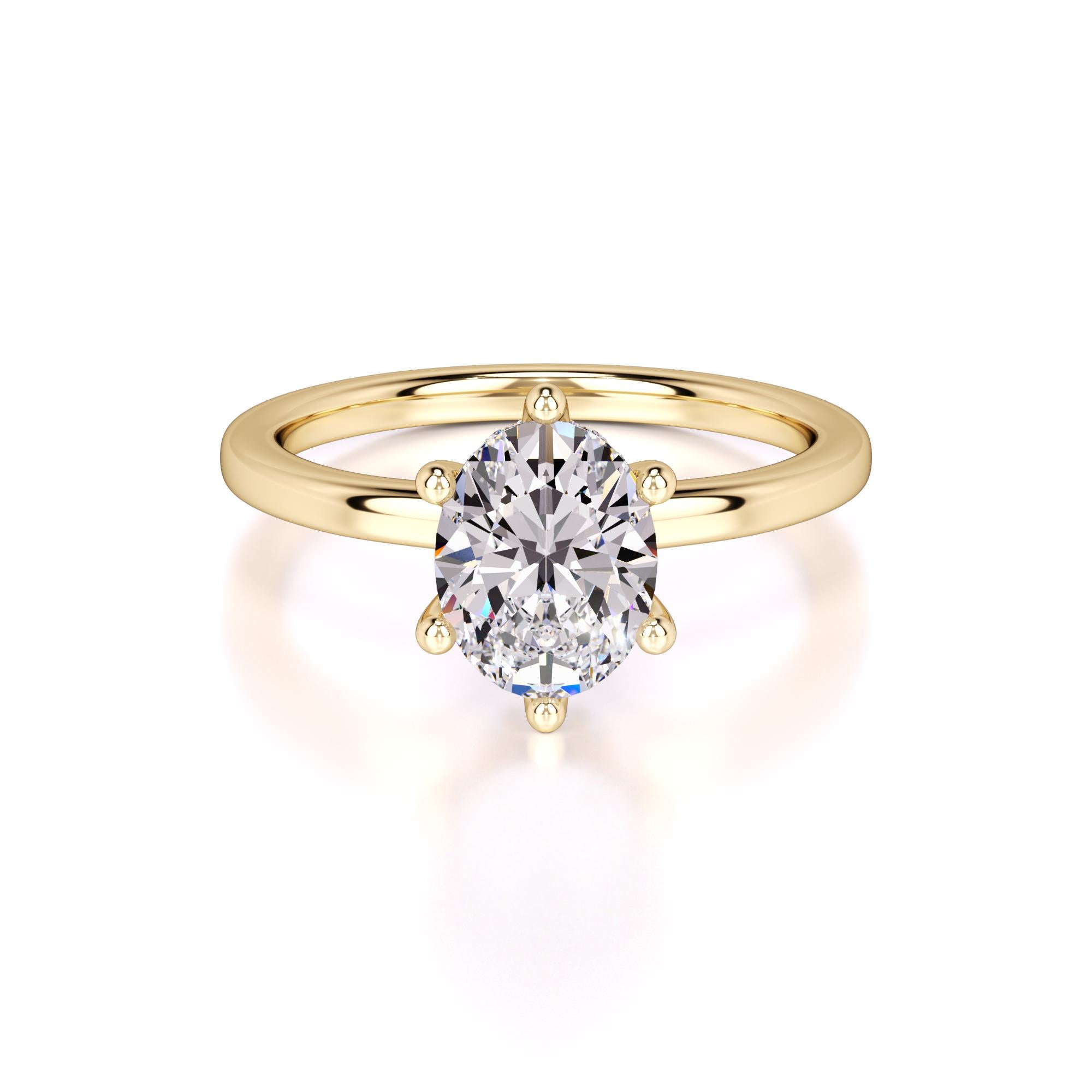 Ariana Lab Grown Diamond Ring | Yellow Gold | 1