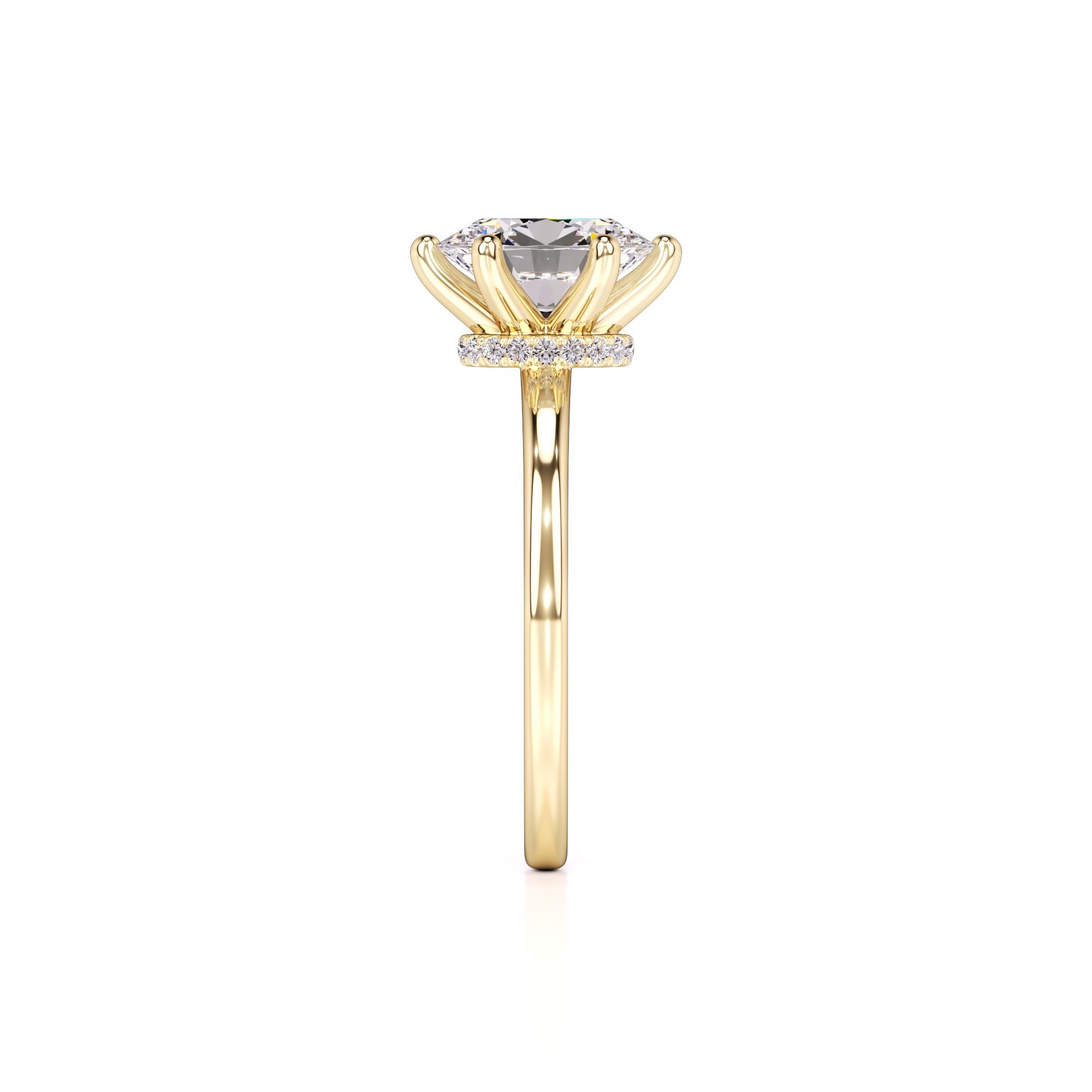 Ariana Lab Grown Diamond Ring | Yellow Gold | 4