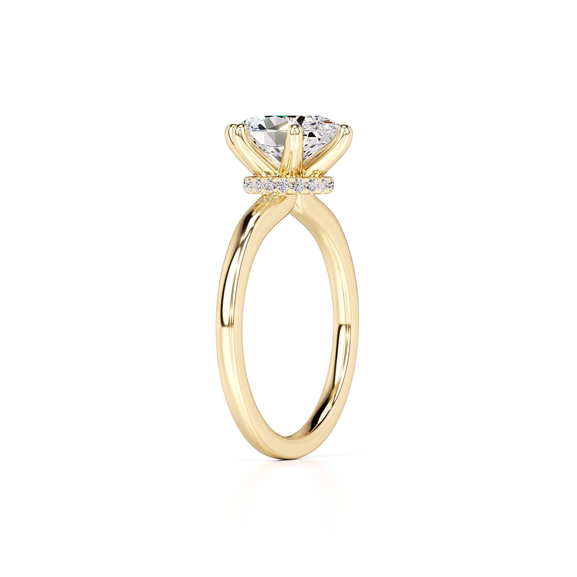 Ariana Lab Grown Diamond Ring | Yellow Gold | 3
