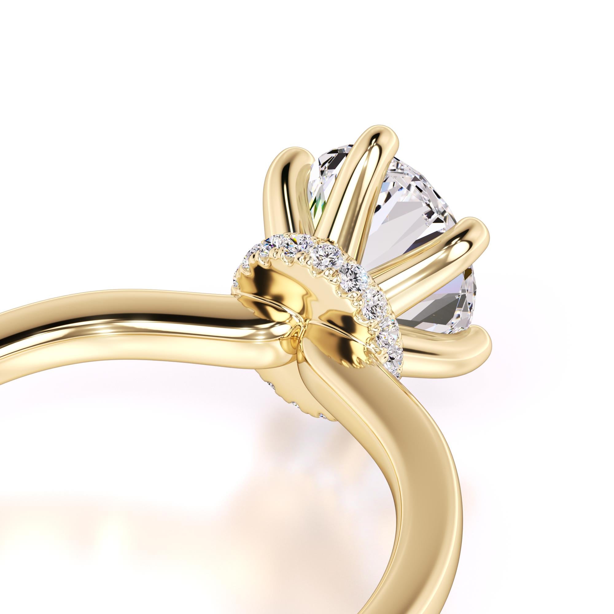 Ariana Lab Grown Diamond Ring | Yellow Gold | 2