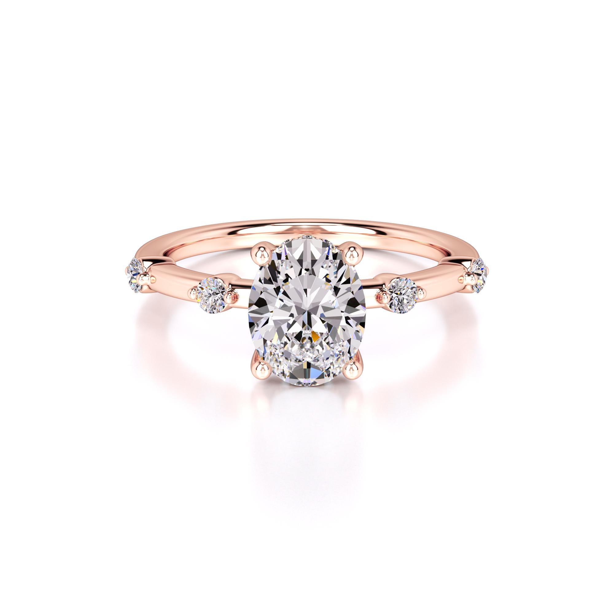 Catherine Lab Grown Diamond Ring | Rose Gold | 1
