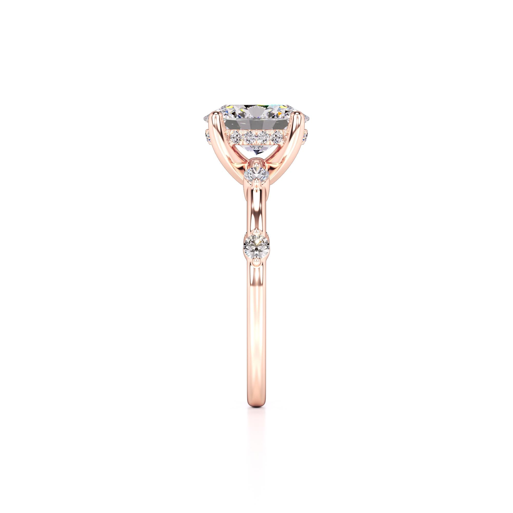 Catherine Lab Grown Diamond Ring | Rose Gold | 4