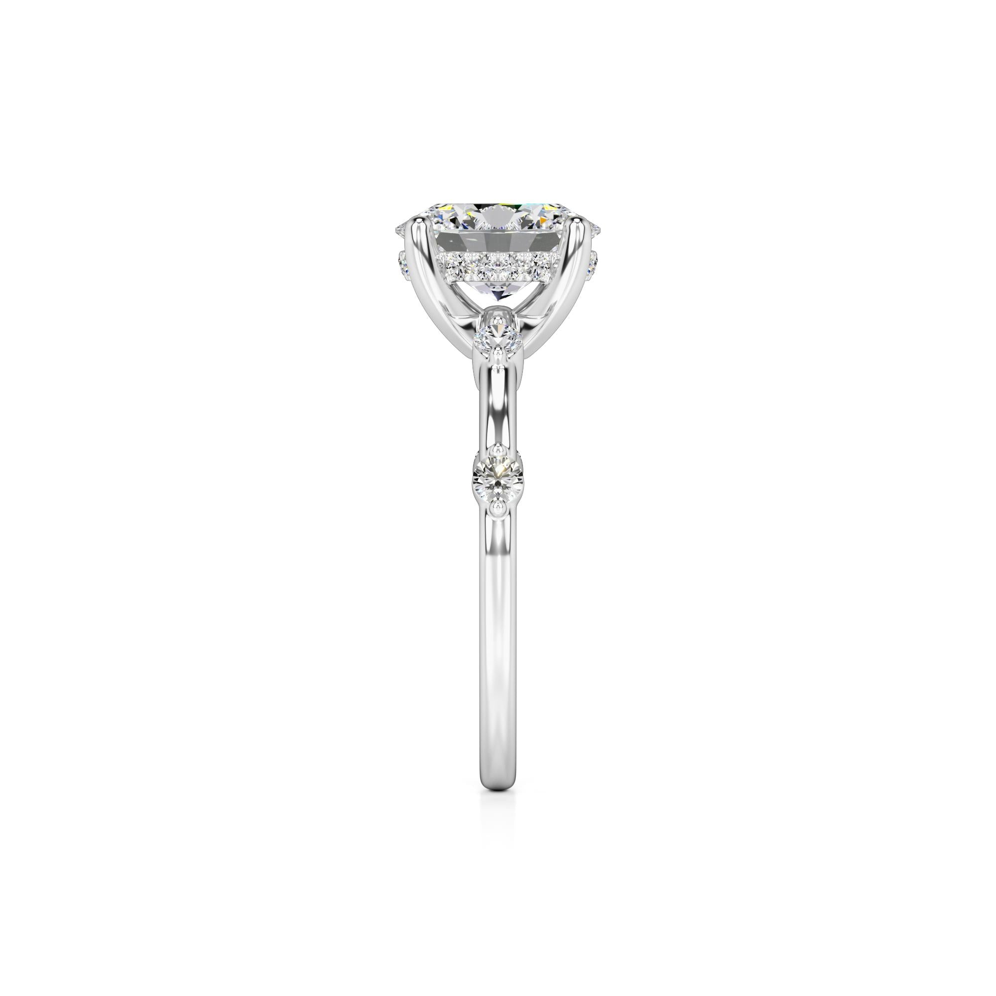 Catherine Lab Grown Diamond Ring | White Gold | 4