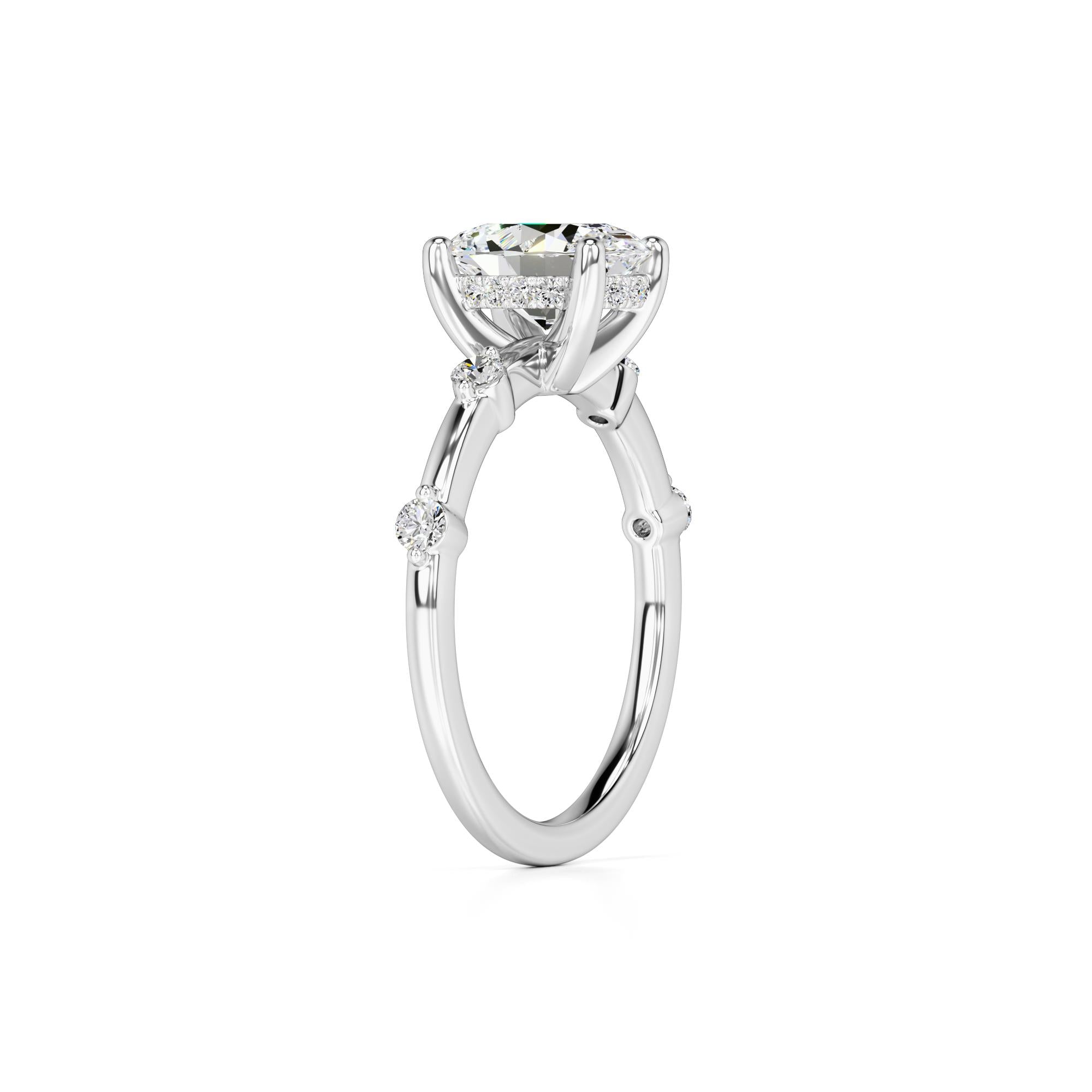 Catherine Lab Grown Diamond Ring | White Gold | 3