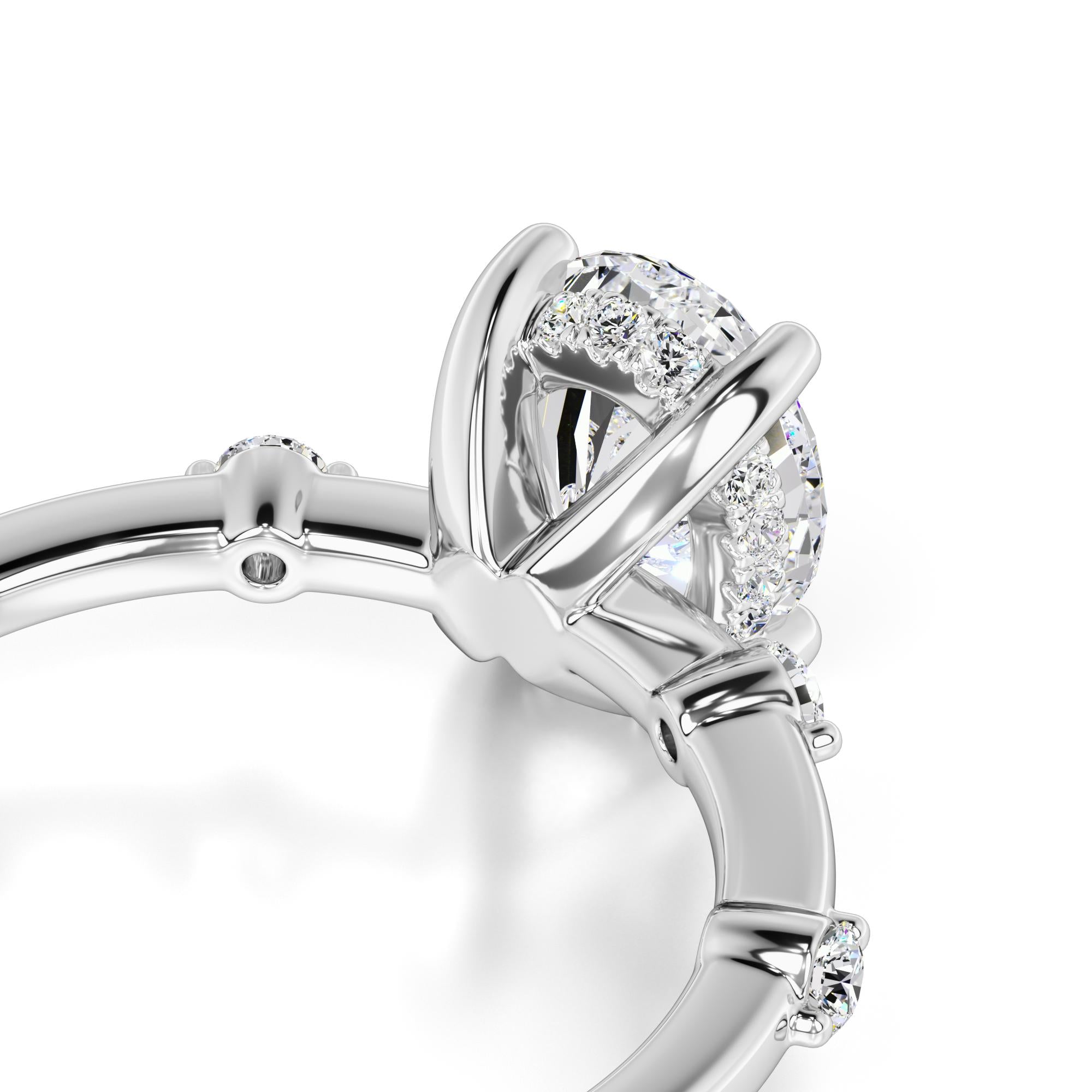 Catherine Lab Grown Diamond Ring | White Gold | 2