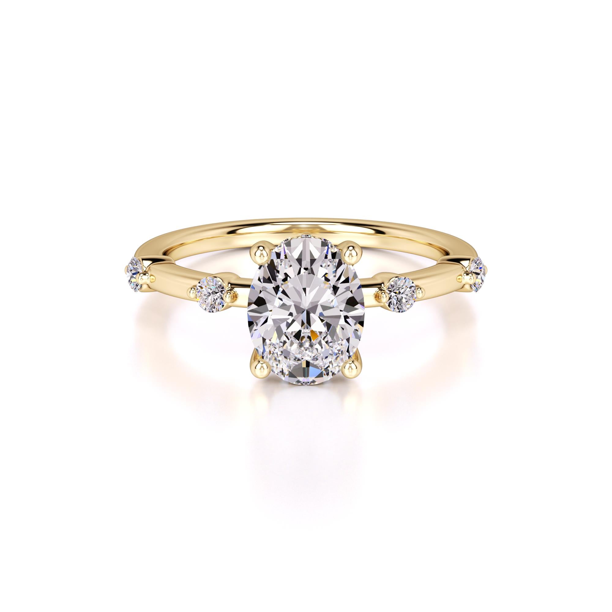 Catherine Lab Grown Diamond Ring | Yellow Gold | 1