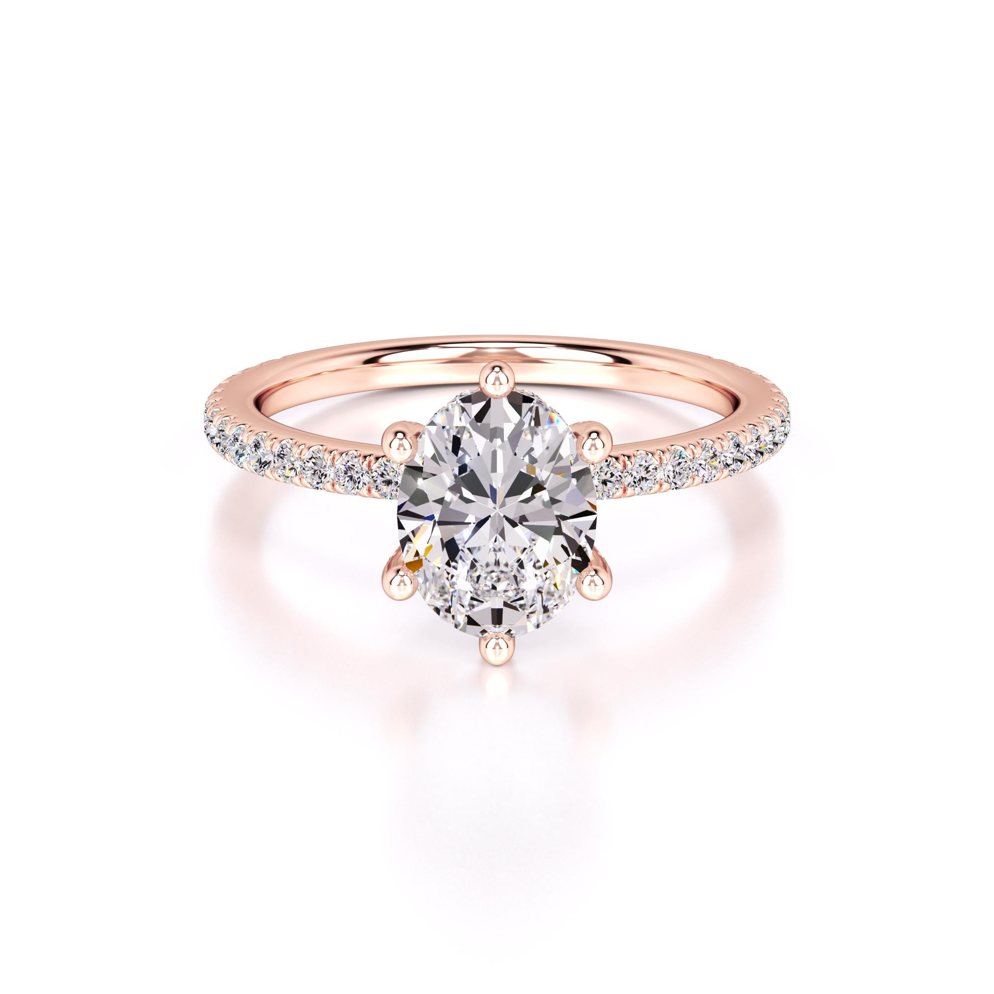 Eva Lab Grown Diamond Ring | Rose Gold | 1