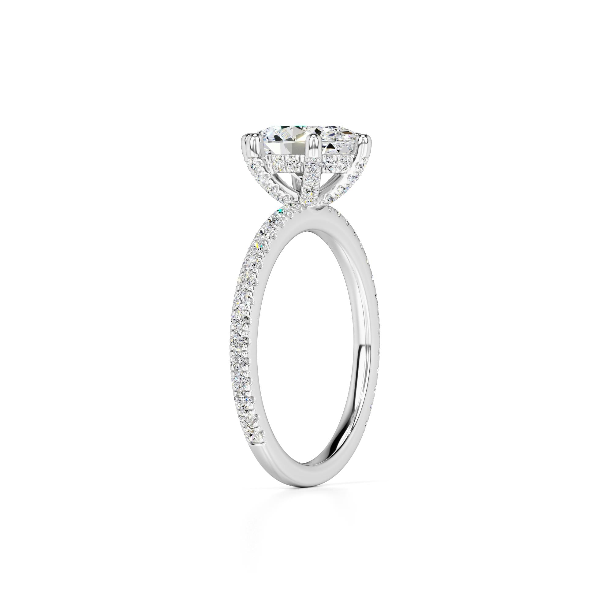 Eva Lab Grown Diamond Ring | White Gold | 3