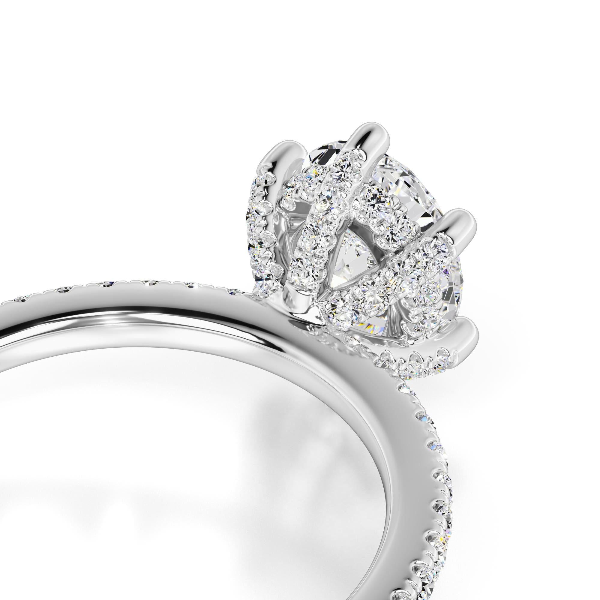 Eva Moissanite & Lab Grown Diamond Ring | White Gold | 2