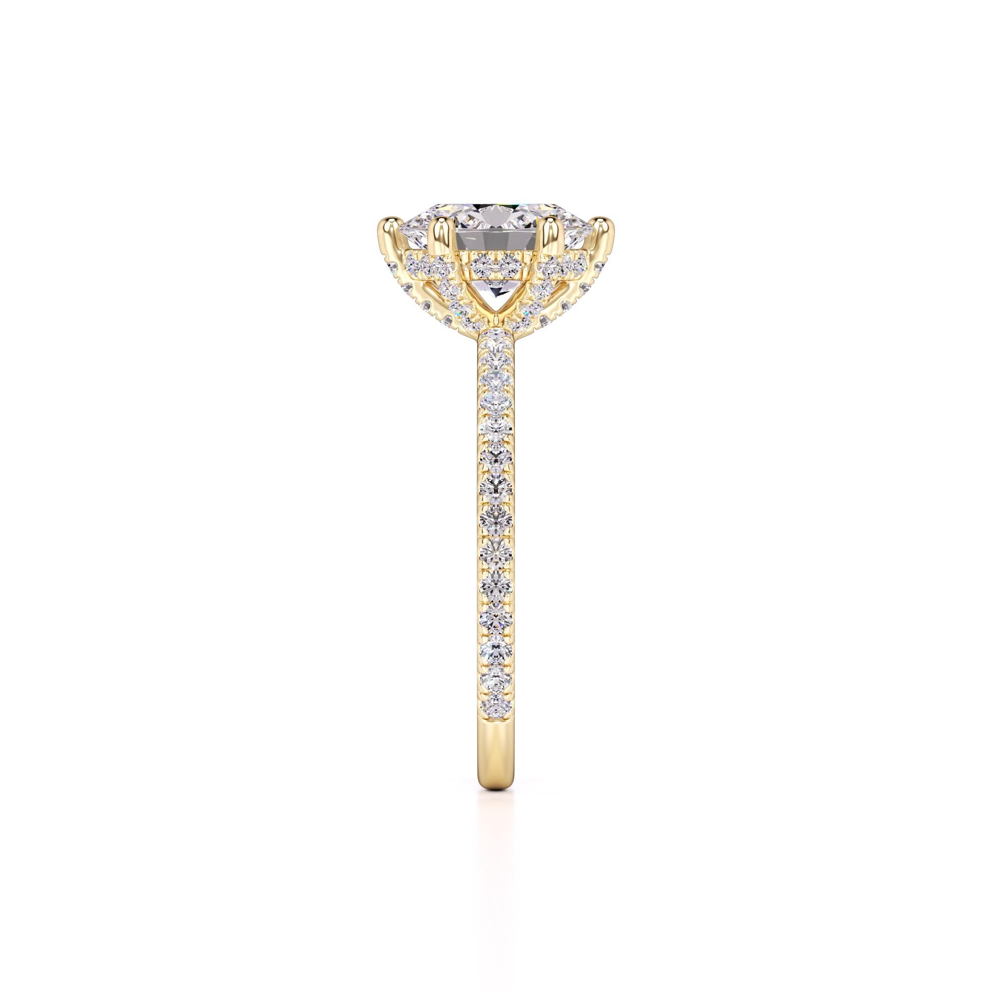 Eva Lab Grown Diamond Ring | Yellow Gold | 4