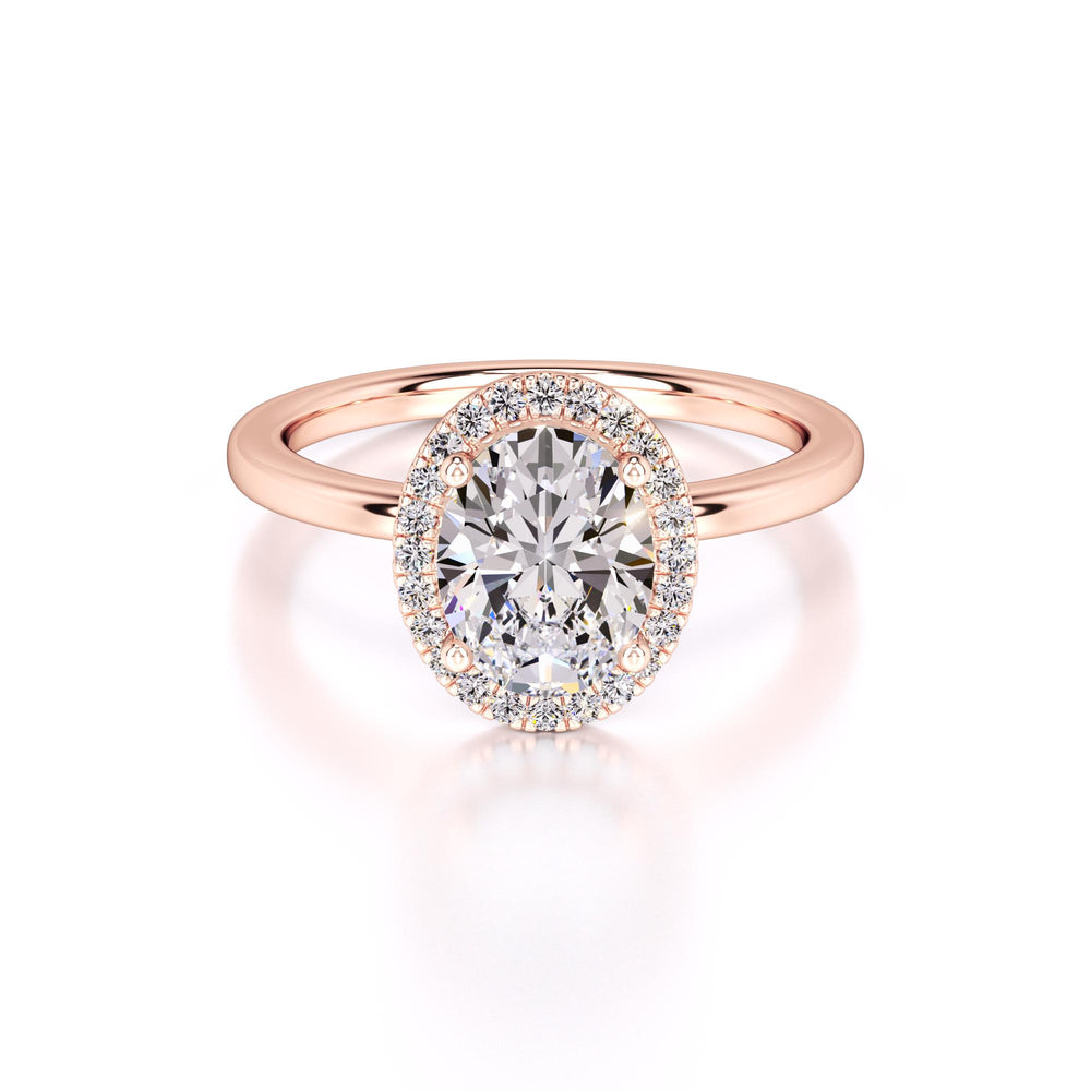 Gabriella Lab Grown Diamond Ring | Rose Gold | 1