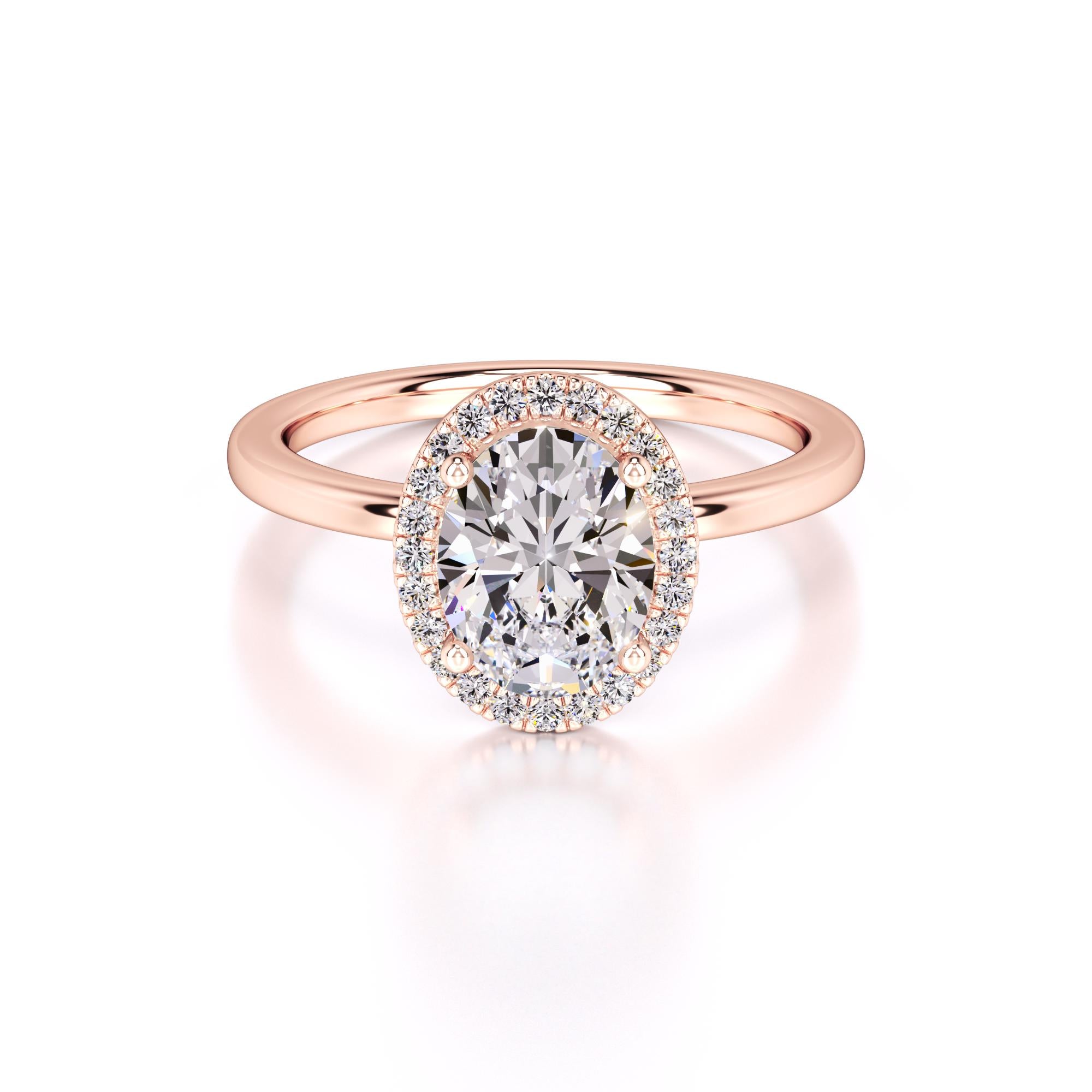 Gabriella Lab Grown Diamond Ring | Rose Gold | 1