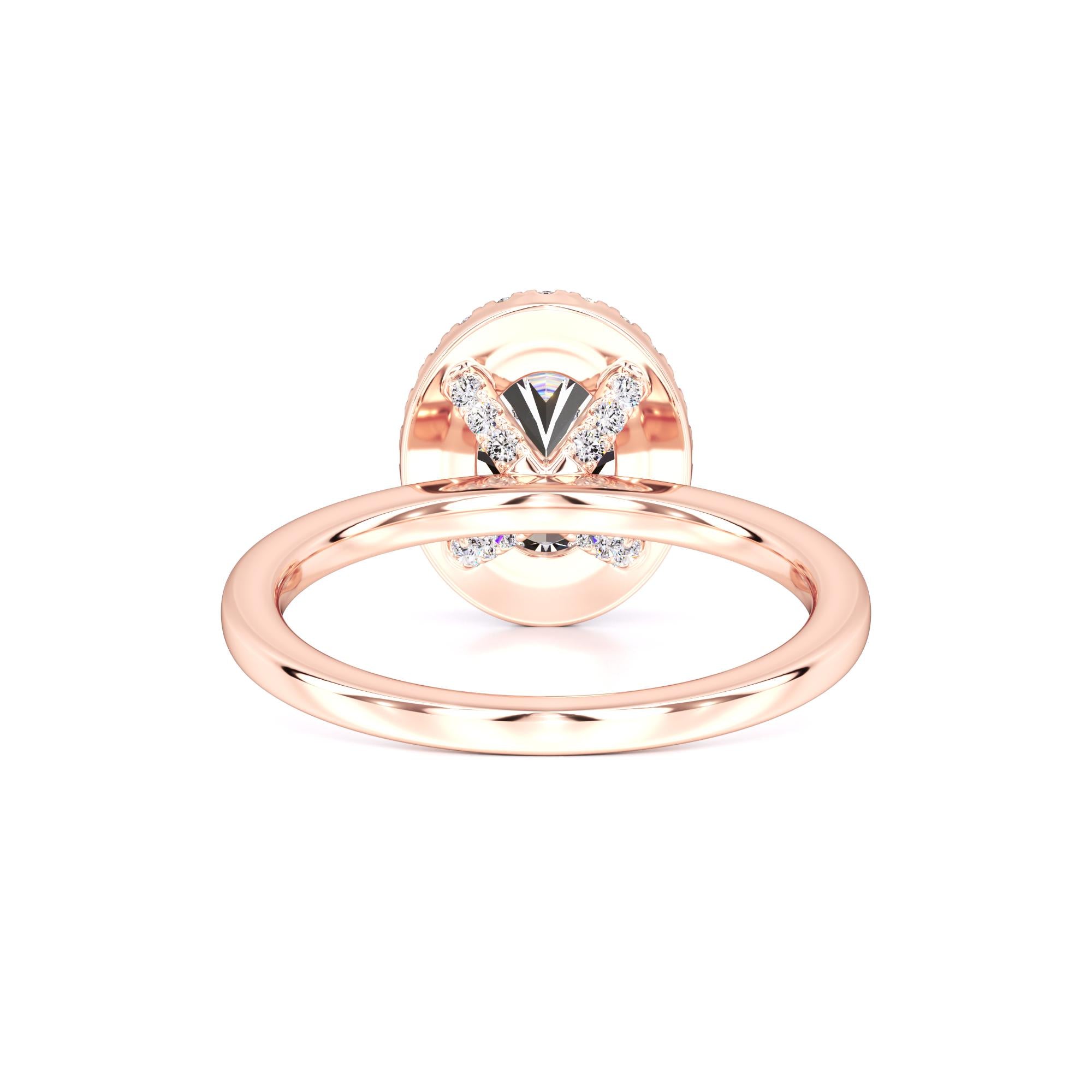 Gabriella Moissanite & Lab Grown Diamond Ring | Rose Gold | 3
