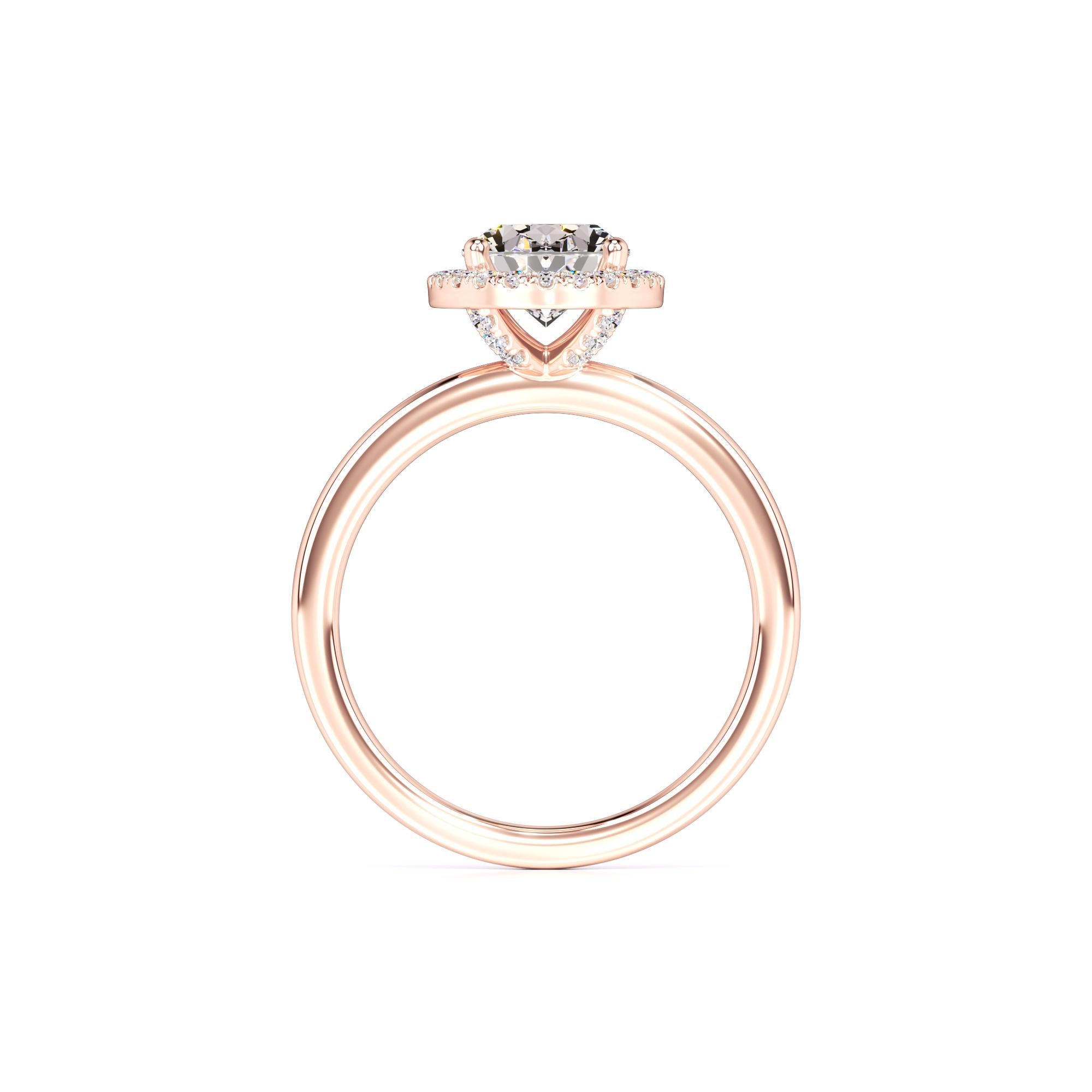 Gabriella Moissanite & Lab Grown Diamond Ring | Rose Gold | 4
