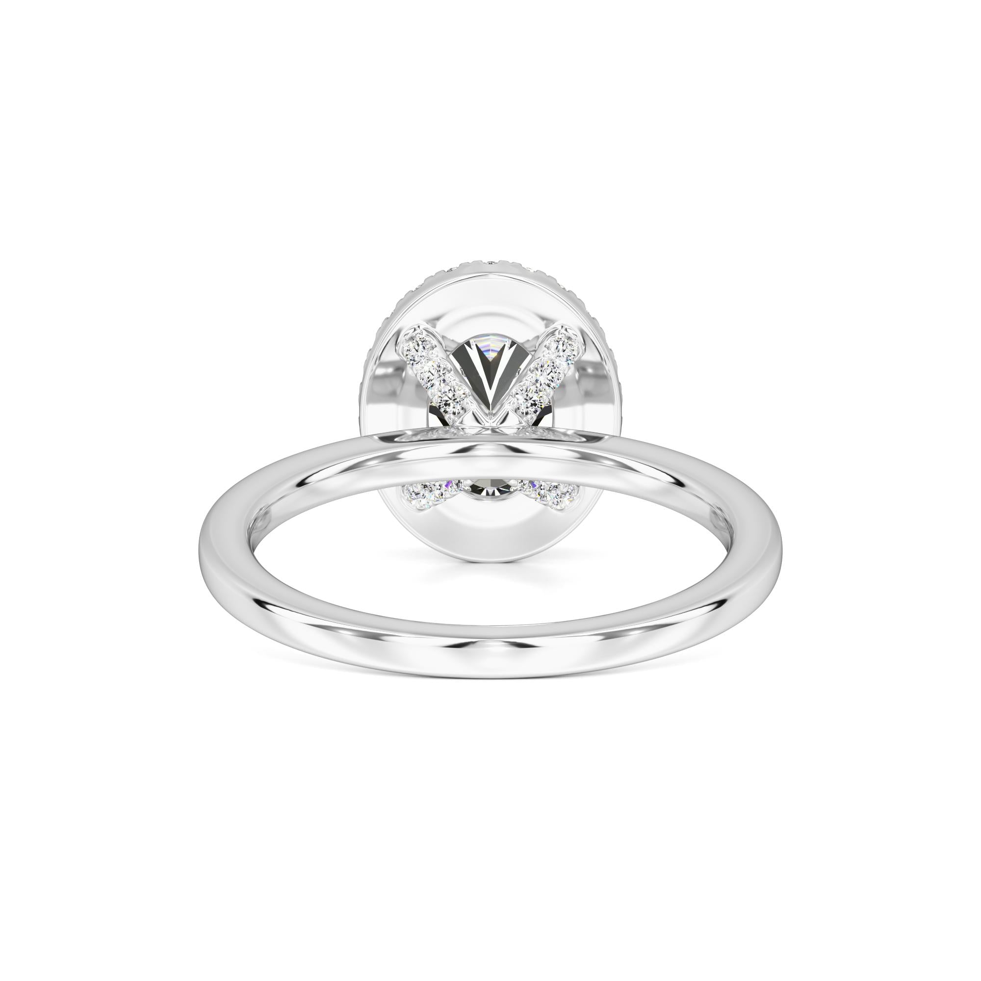 Gabriella Moissanite & Lab Grown Diamond Ring | White Gold | 3