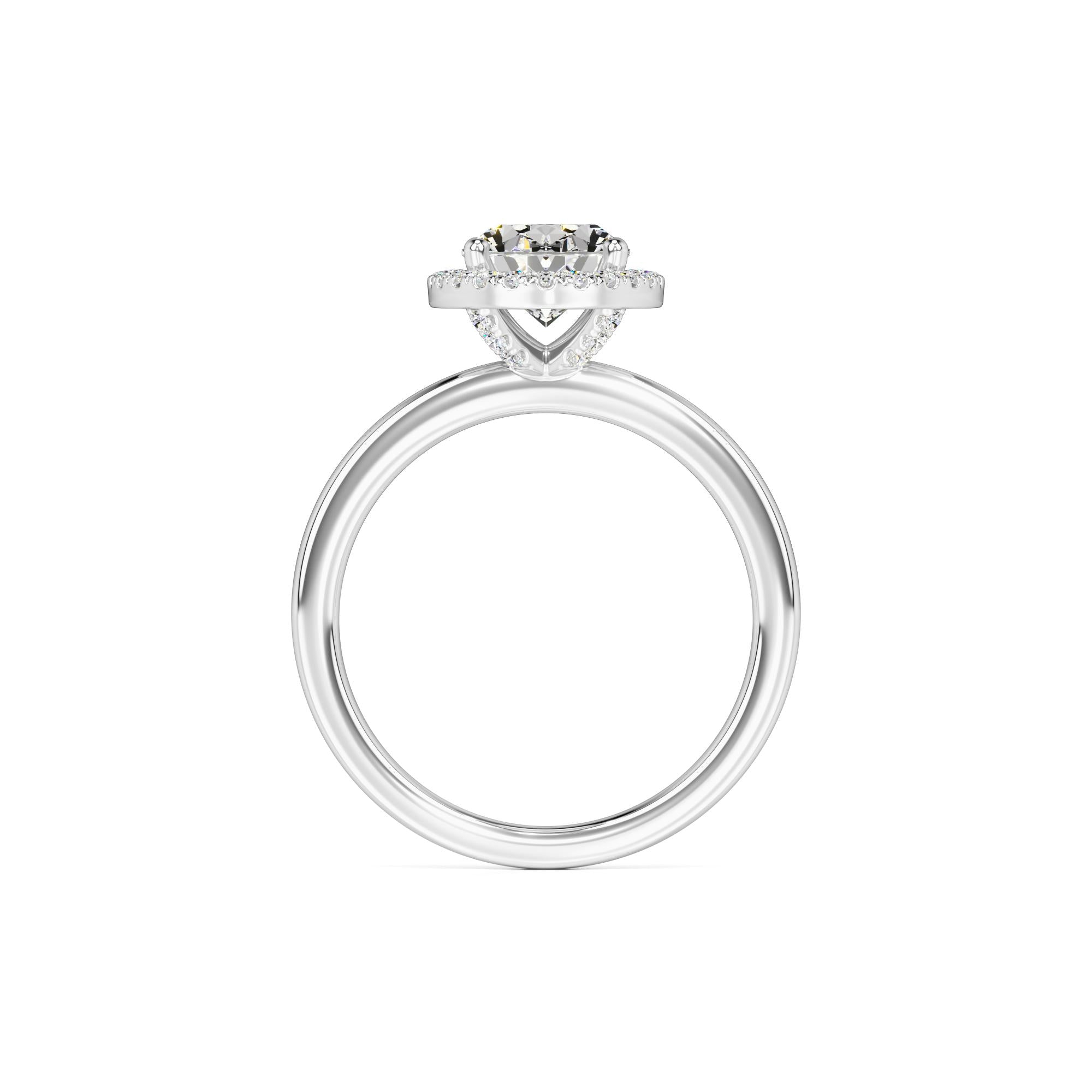 Gabriella Moissanite & Lab Grown Diamond Ring | White Gold | 4