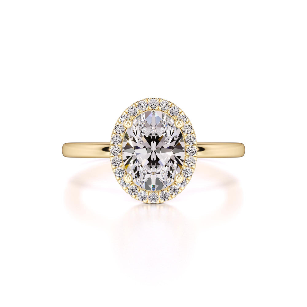 Gabriella Moissanite & Lab Grown Diamond Ring | Yellow Gold | 1