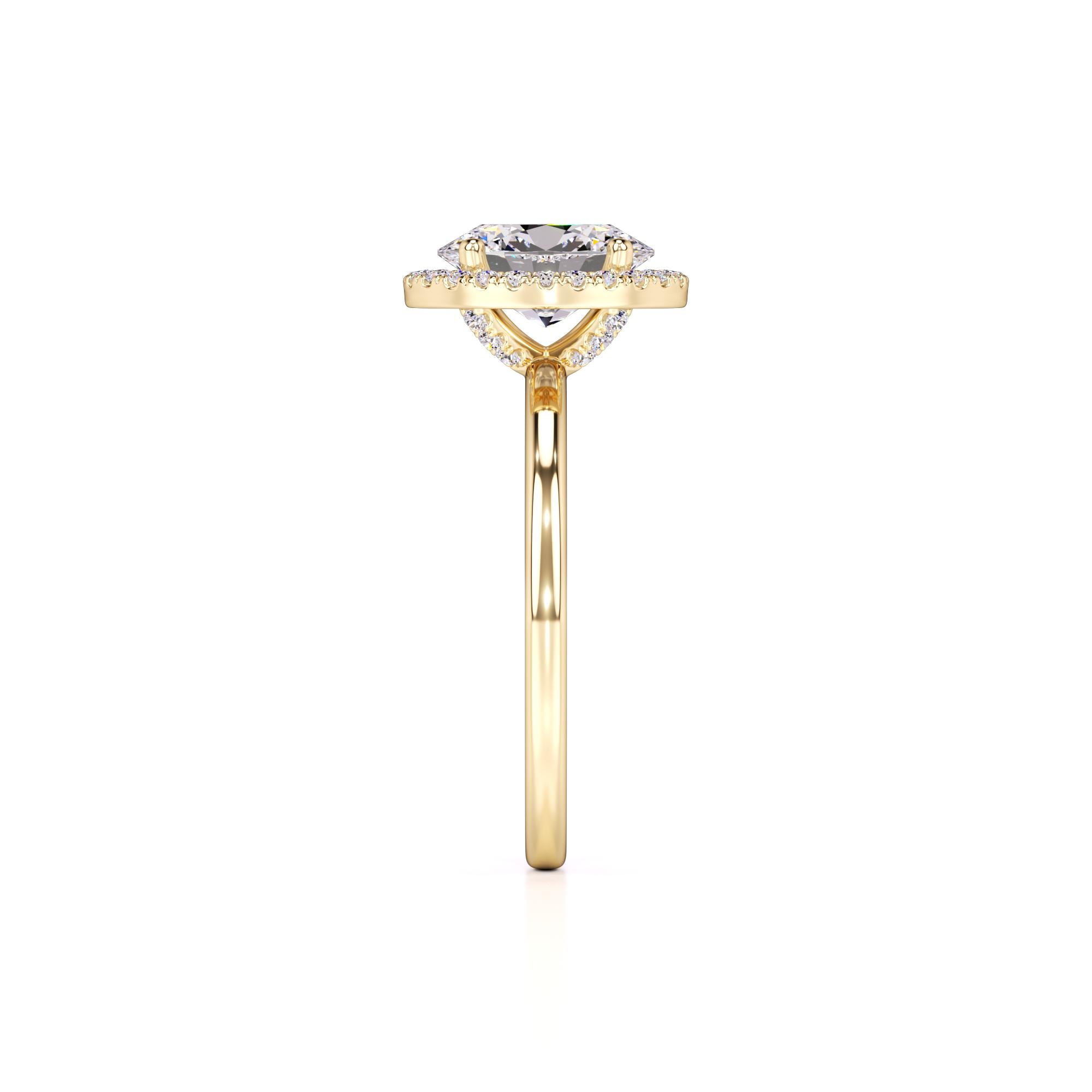 Gabriella Lab Grown Diamond Ring | Yellow Gold | 4