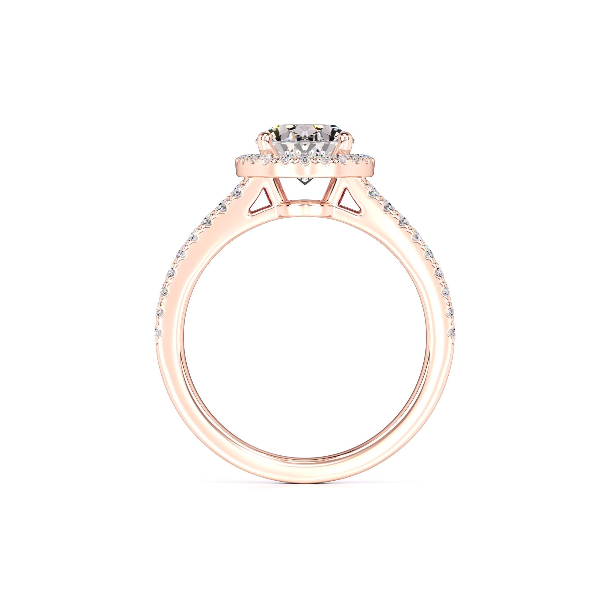 Zoe Moissanite & Lab Grown Diamond Ring | Rose Gold | 4