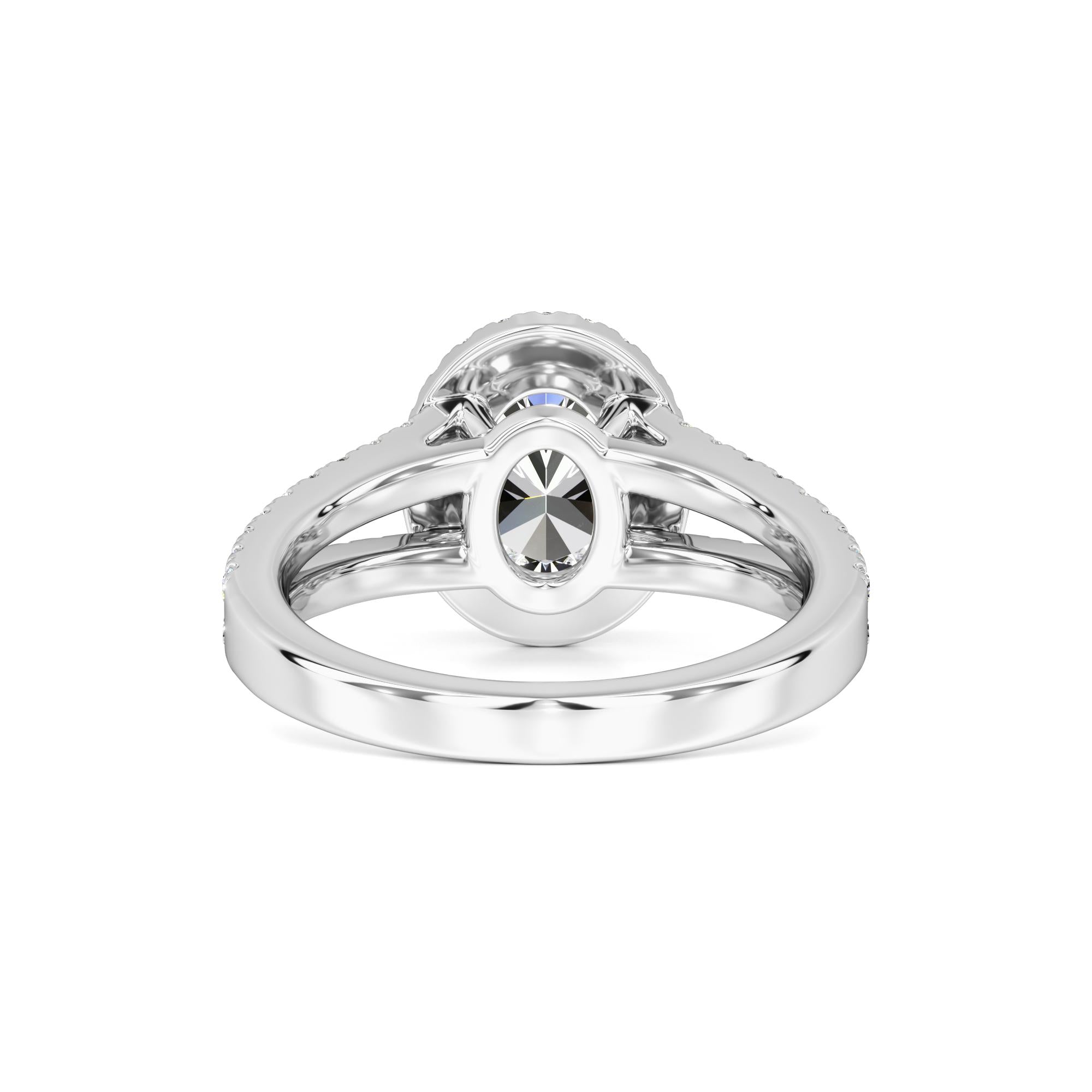 Zoe Moissanite & Lab Grown Diamond Ring | White Gold | 3