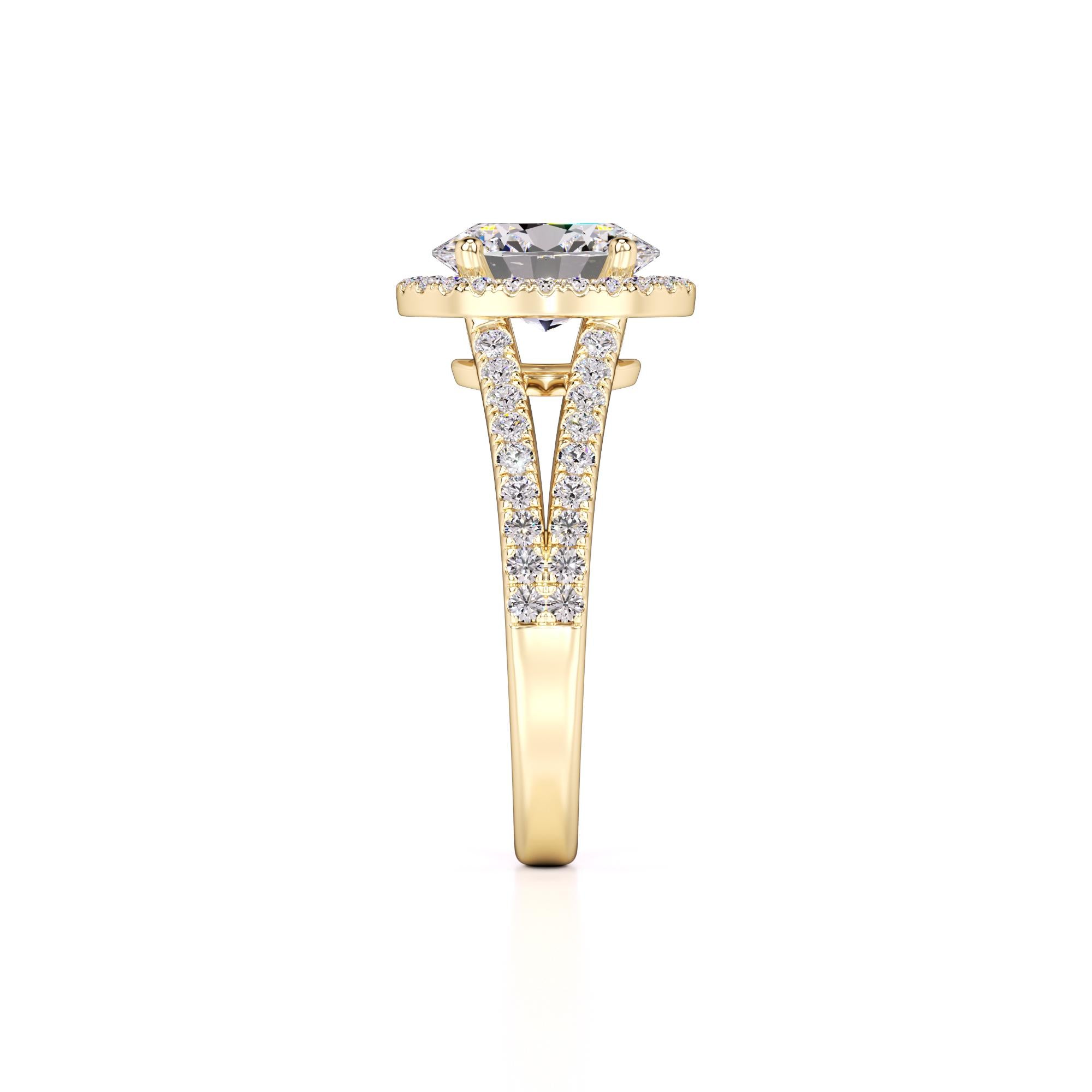 Zoe Lab Grown Diamond Ring | Yellow Gold | 4