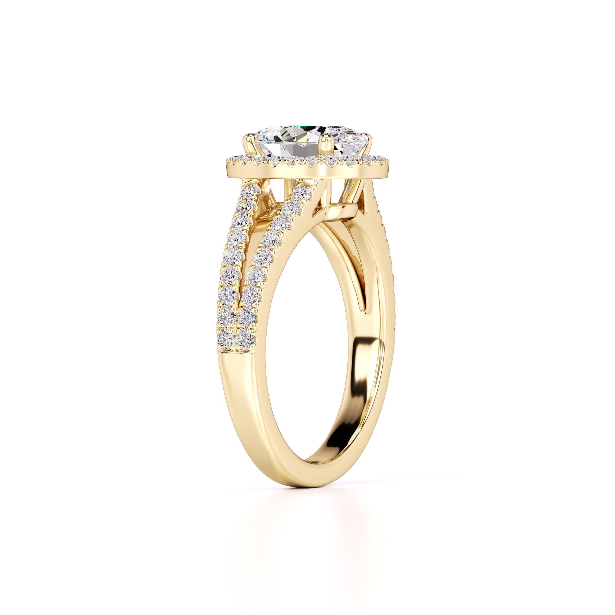 Zoe Lab Grown Diamond Ring | Yellow Gold | 3